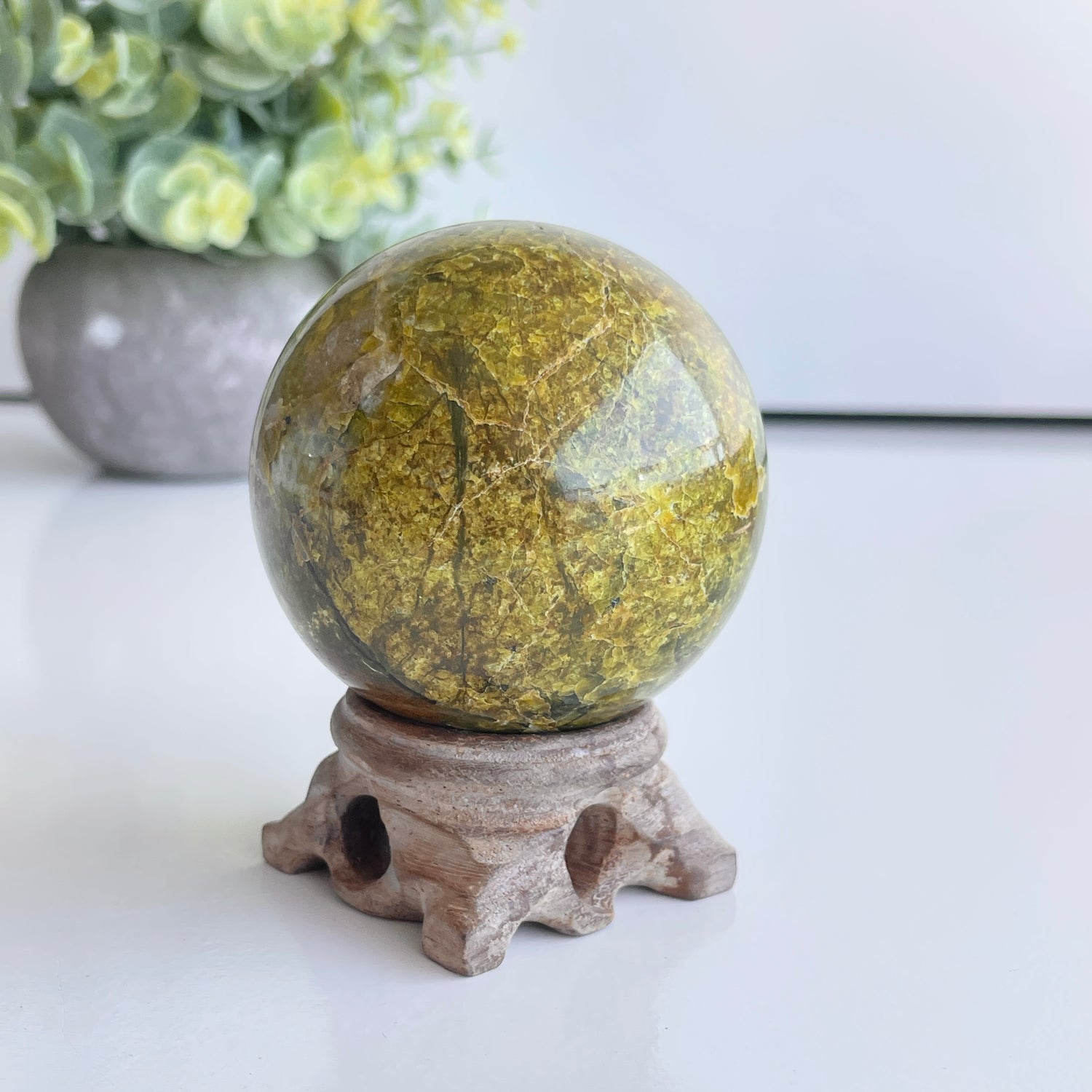 Green Opal Sphere 5.9cm