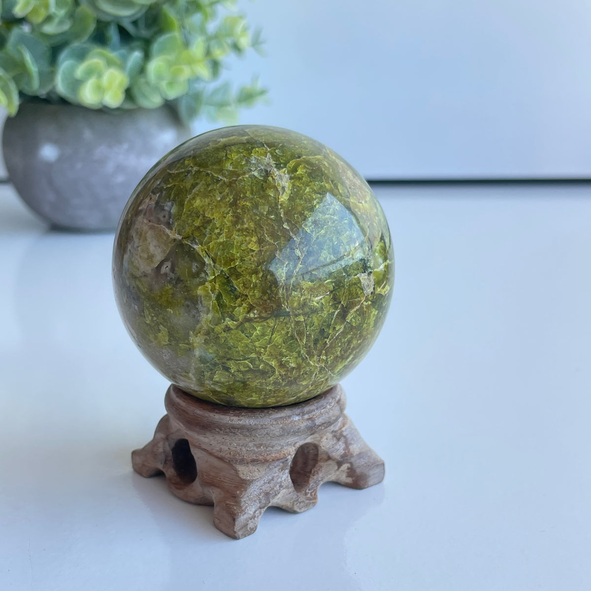 Green Opal Sphere 5.9cm