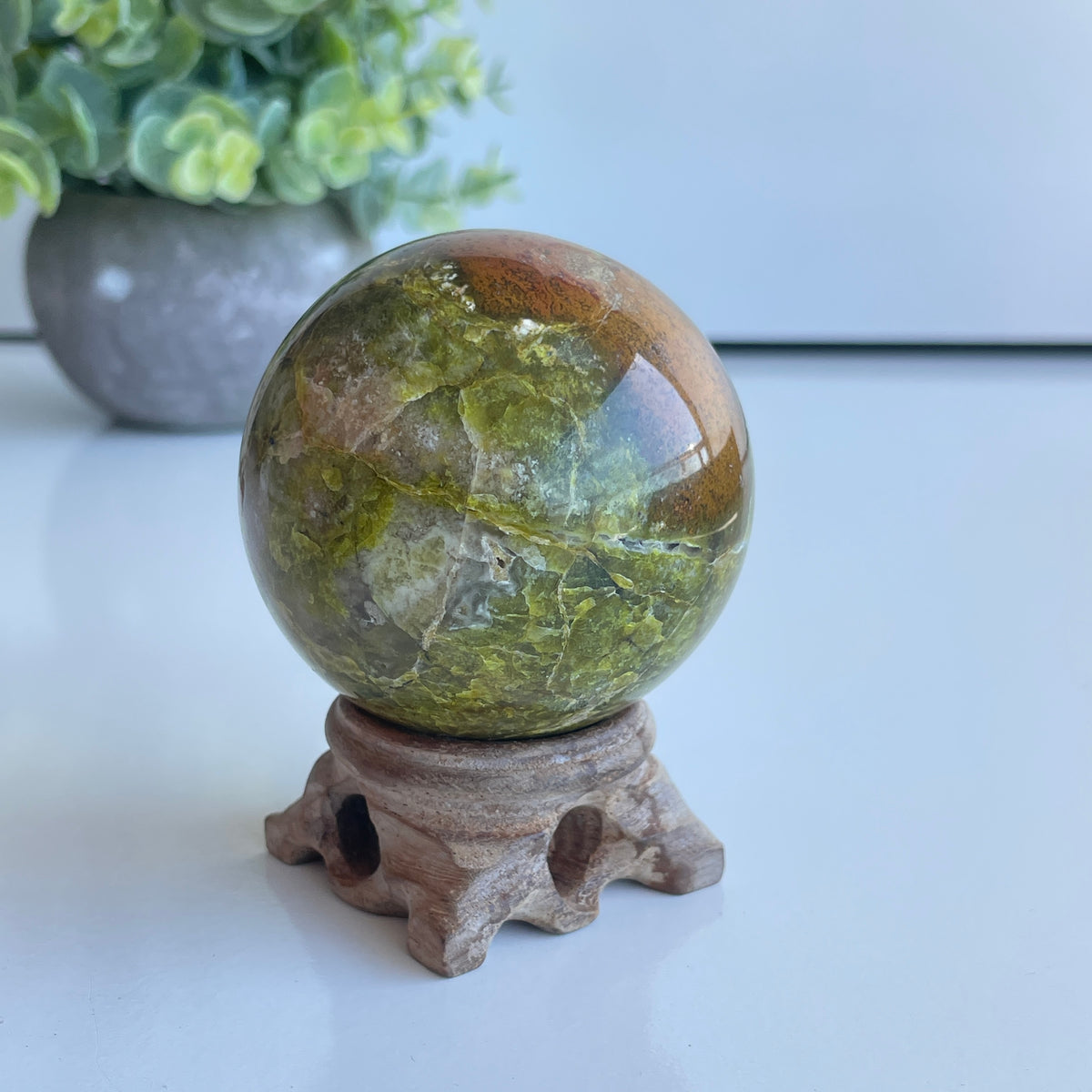 Green Opal Sphere 5.9cm