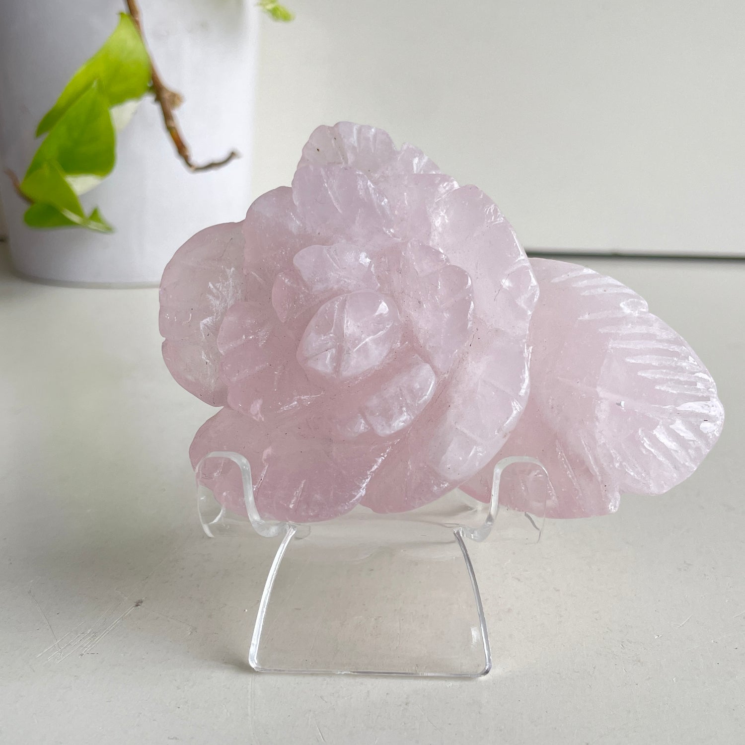 Rose Quartz Flower 10.6cm