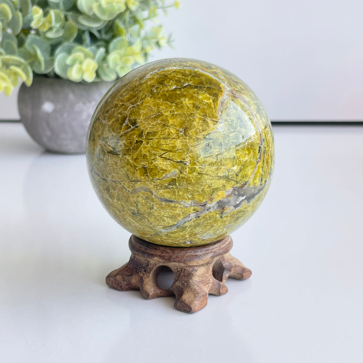 Green Opal Sphere 7.5cm