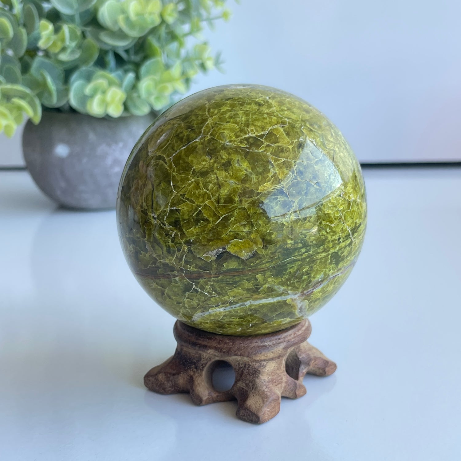 Green Opal Sphere 7.5cm