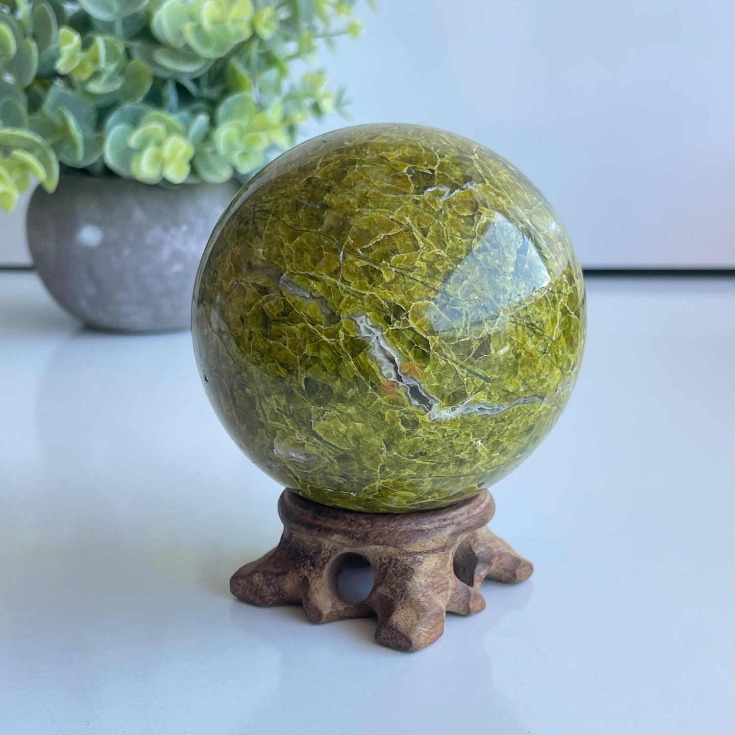 Green Opal Sphere 7.5cm
