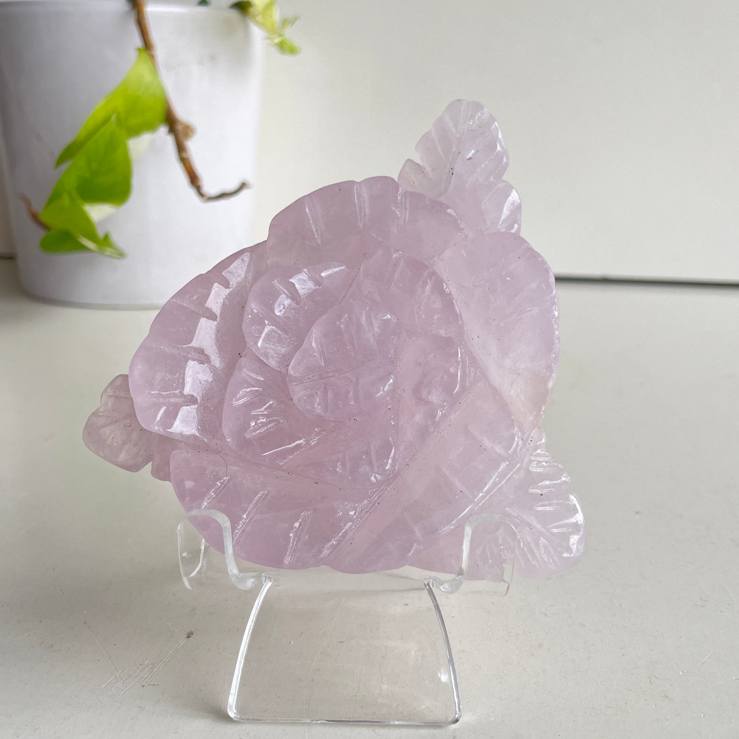 Rose Quartz Flower 10.4cm