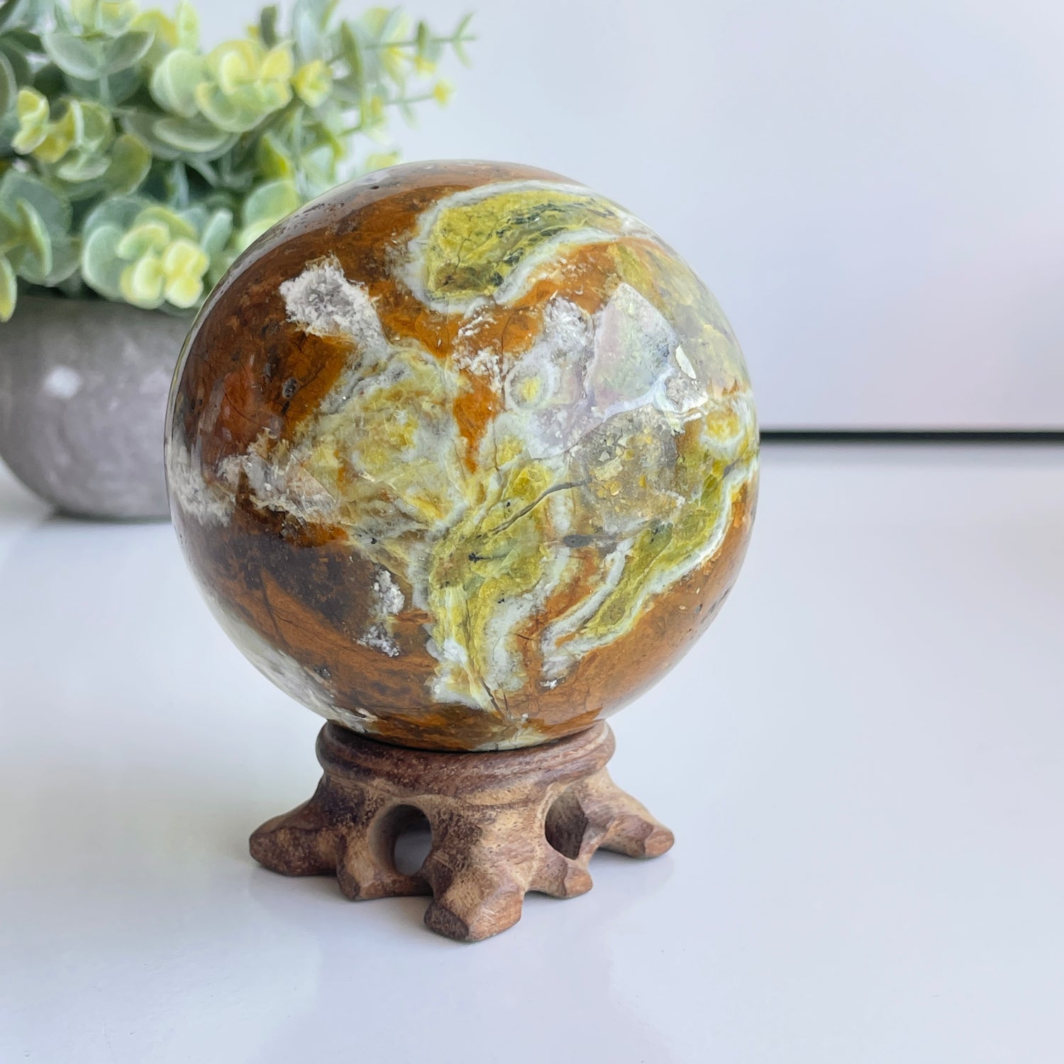 Green Opal Sphere 8.2cm