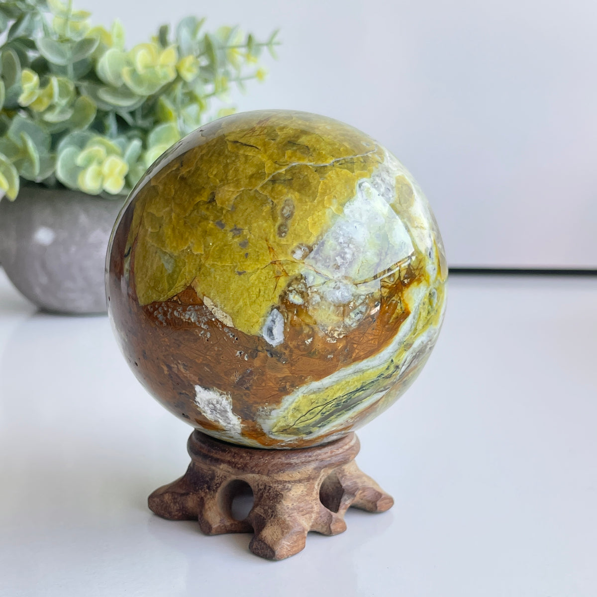 Green Opal Sphere 8.2cm