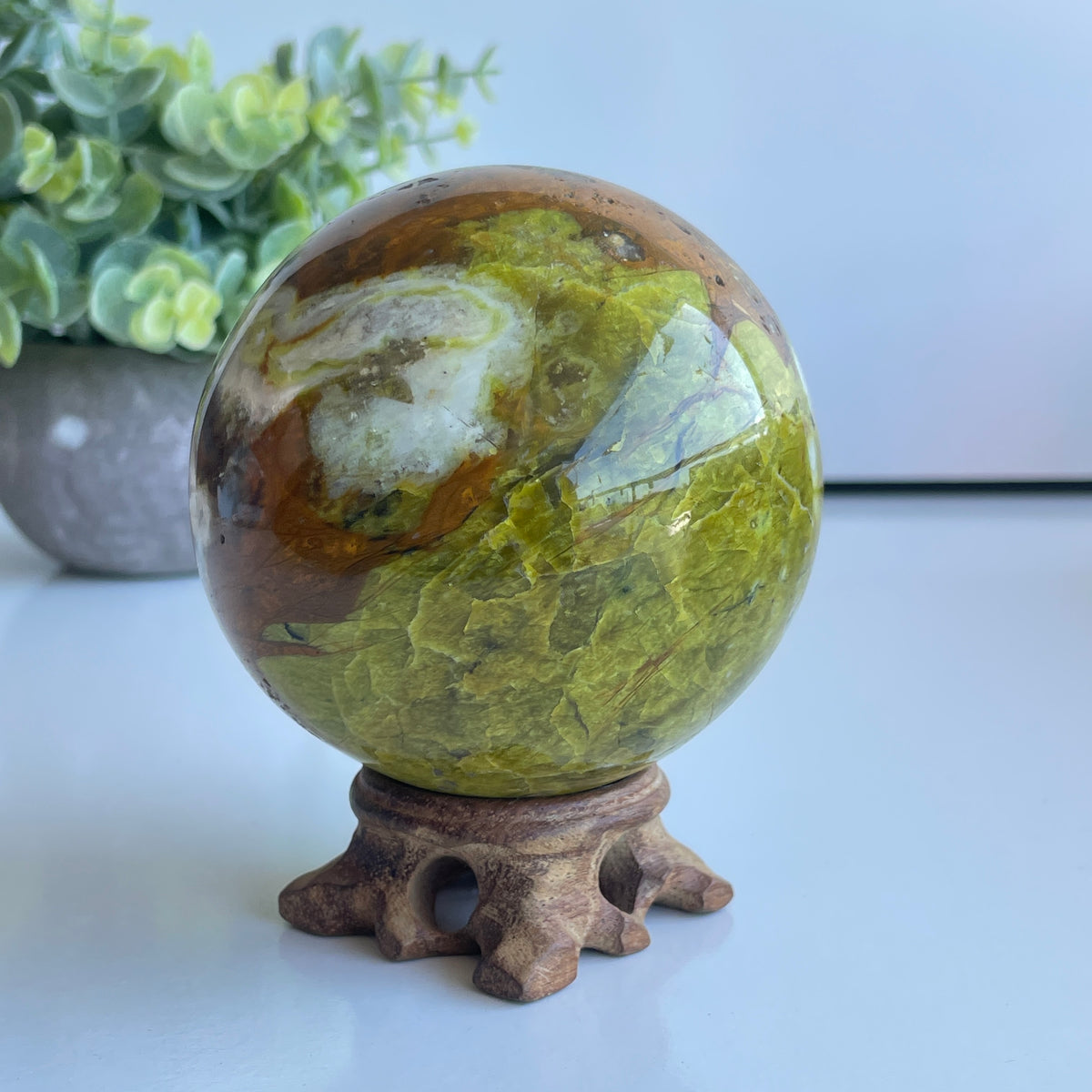 Green Opal Sphere 8.2cm