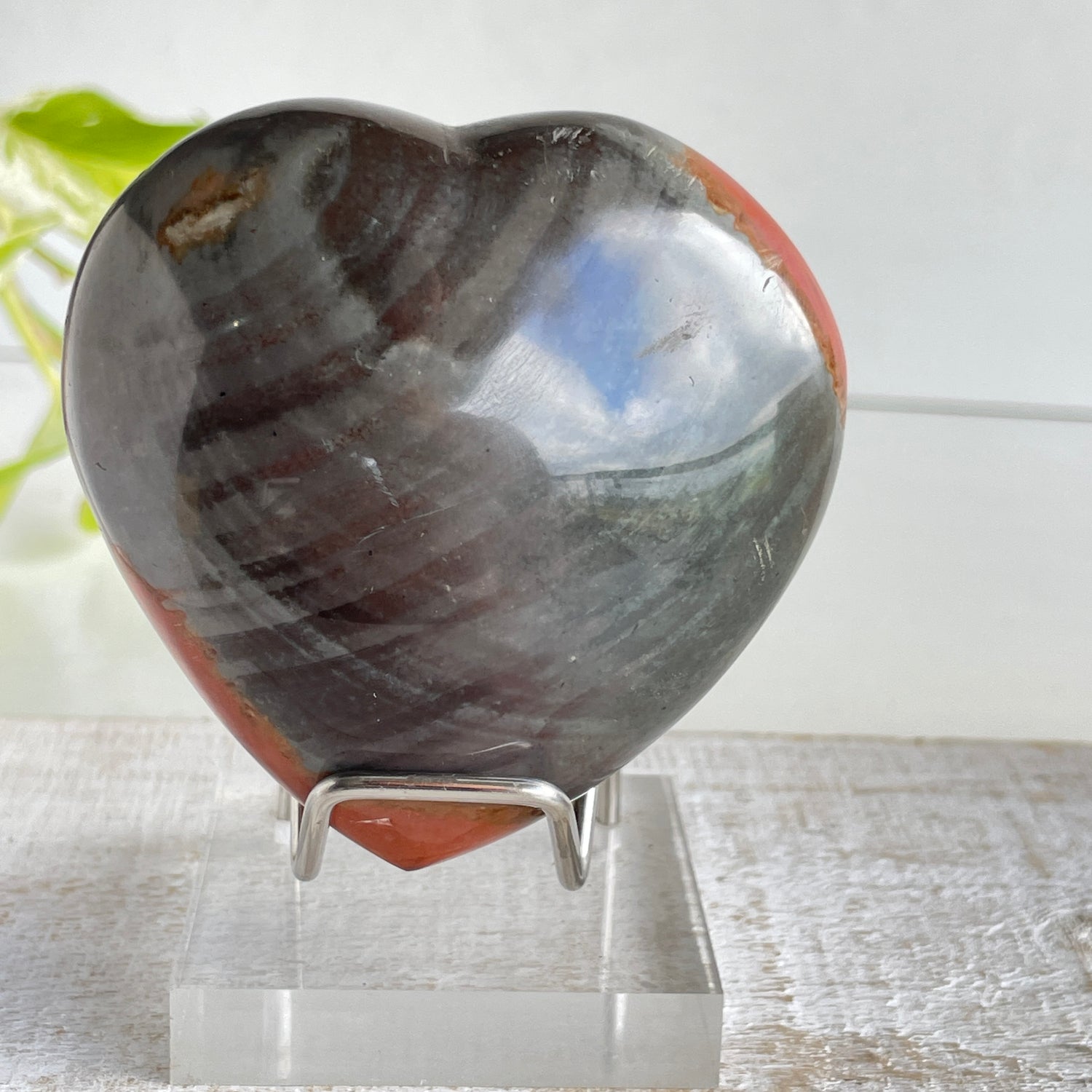 Polychrome Jasper Heart 7.3cm
