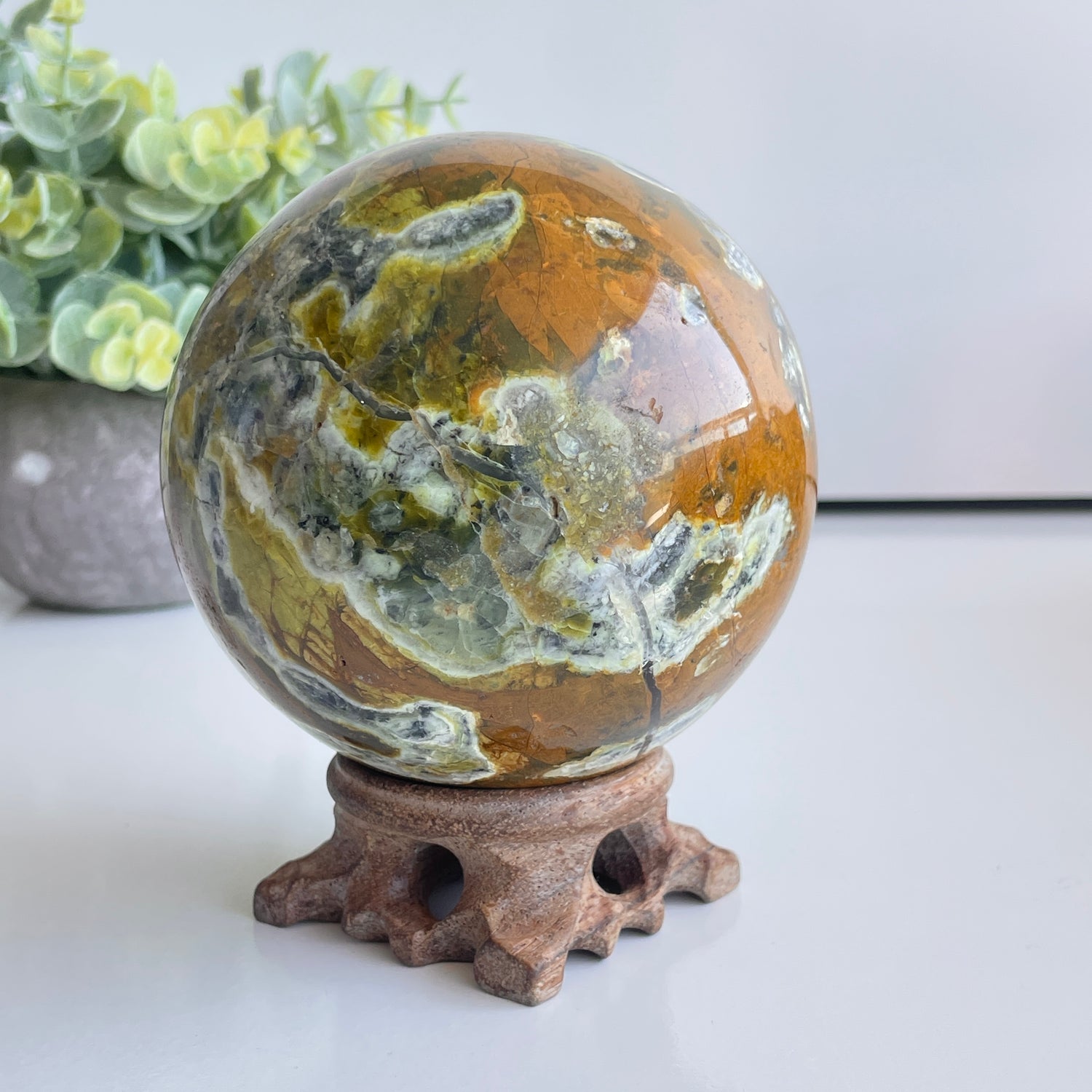 Green Opal Sphere 9.5cm
