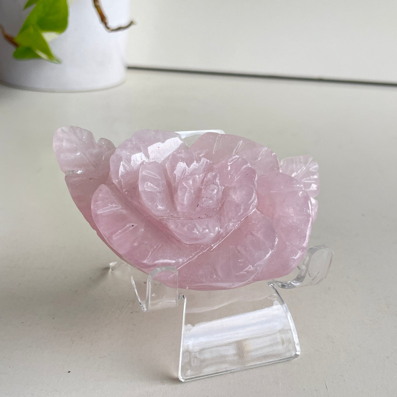 Rose Quartz Flower 9.5cm