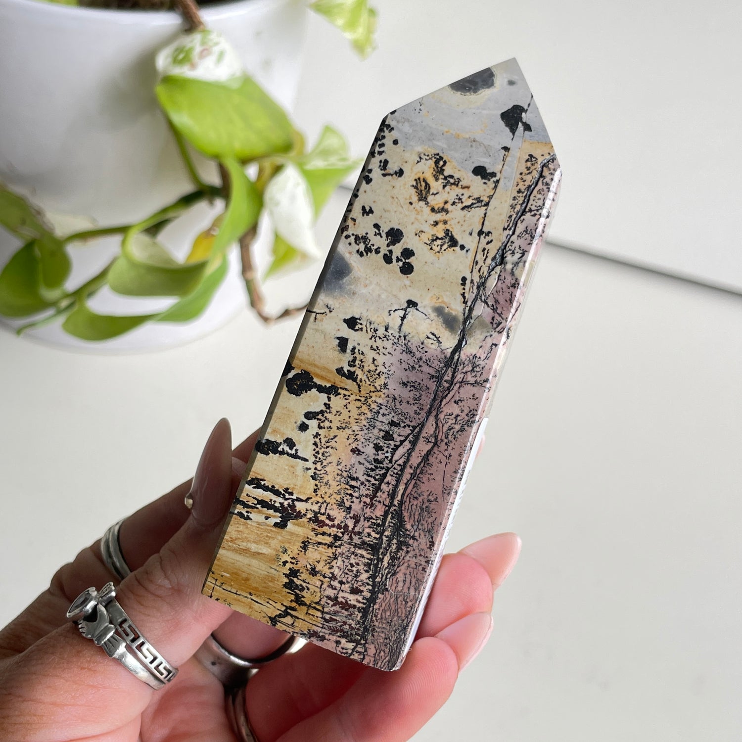 Scenic Jasper Obelisk 10.1cm