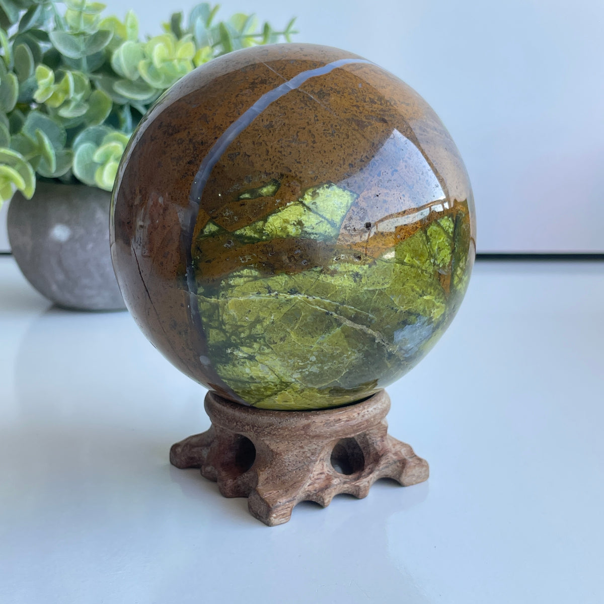 Green Opal Sphere 9.7cm