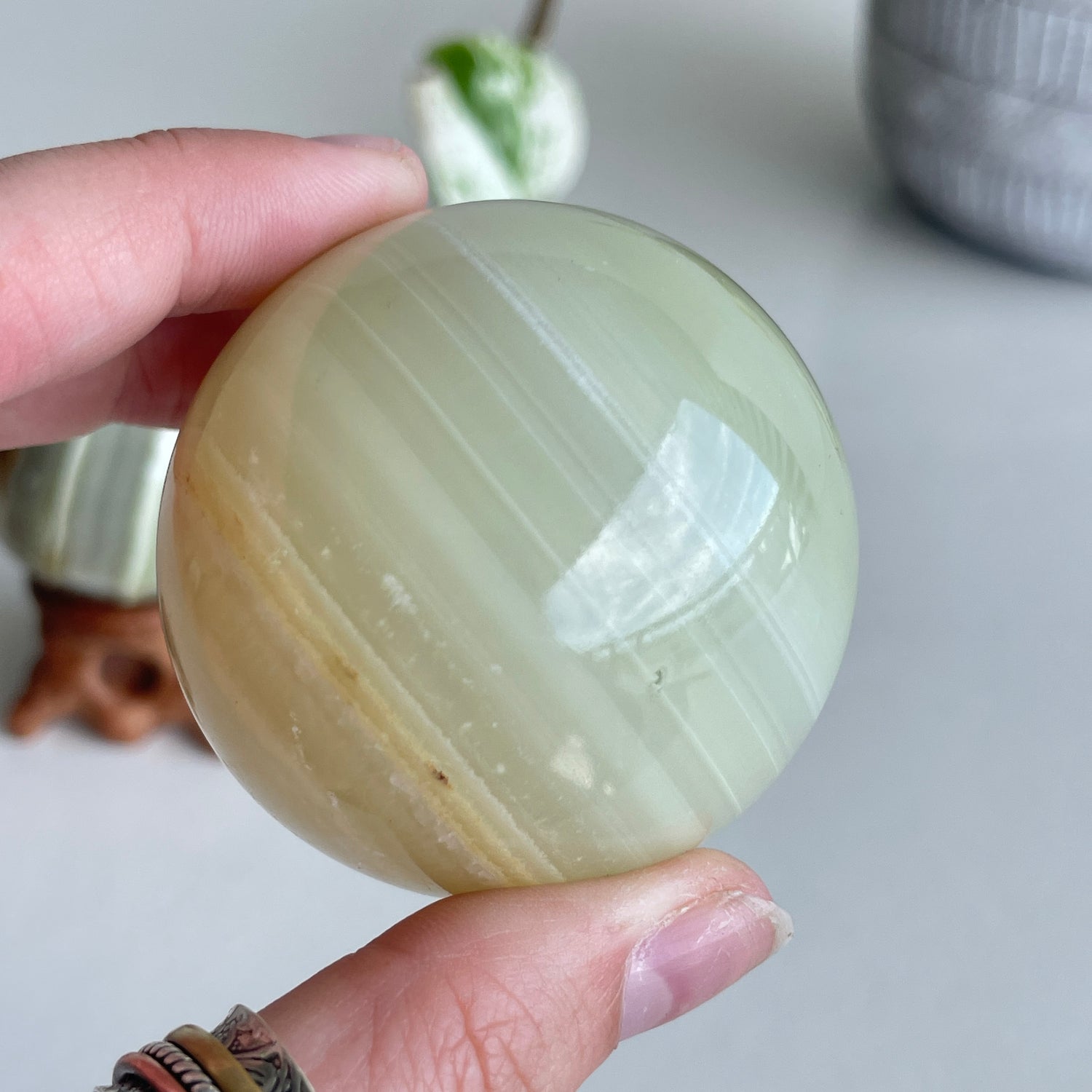 Green Onyx Sphere 5-6cm Assorted