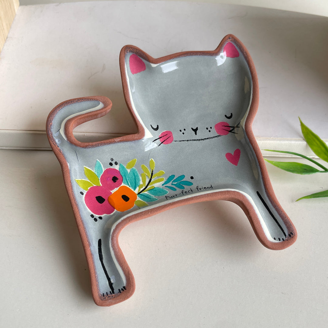 Grey Cat Dish DSH000113