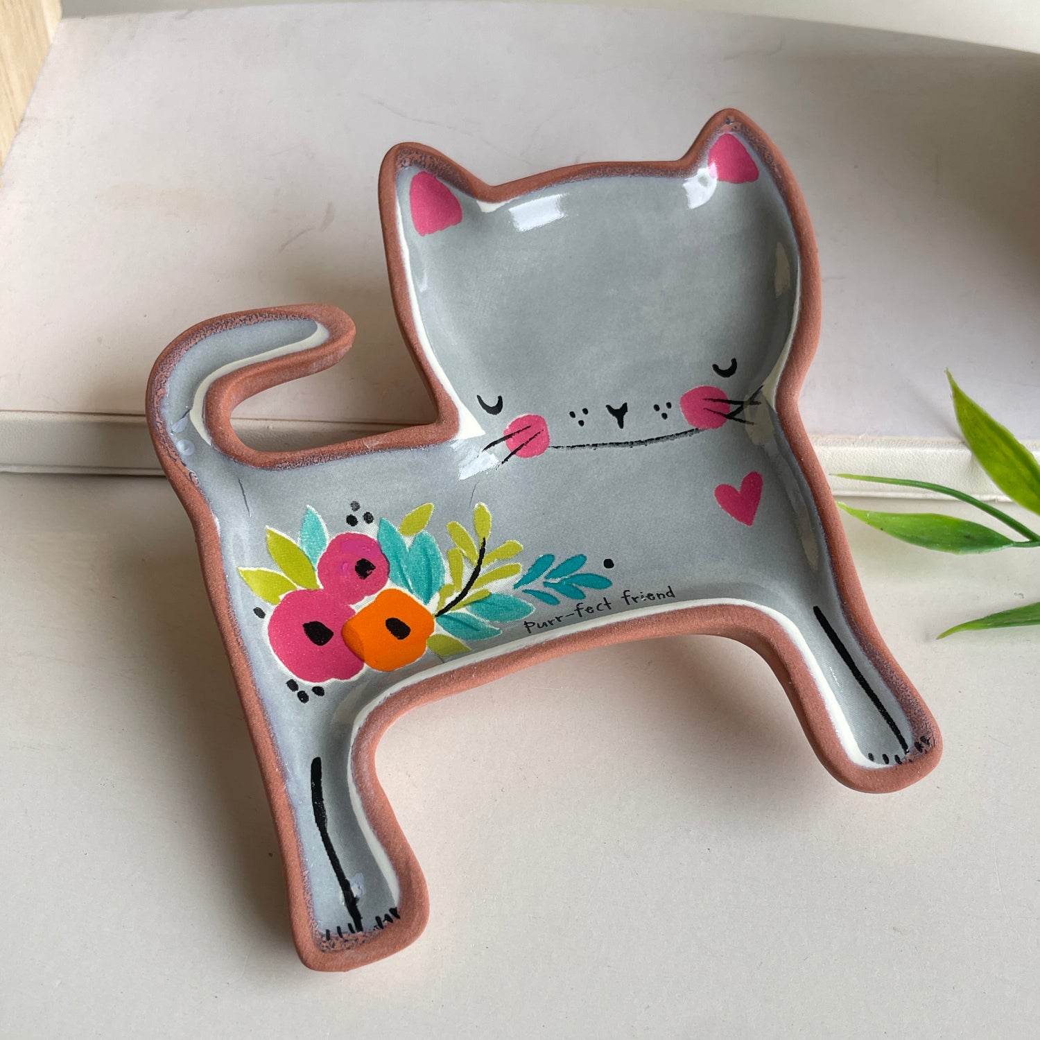 Grey Cat Dish DSH000113