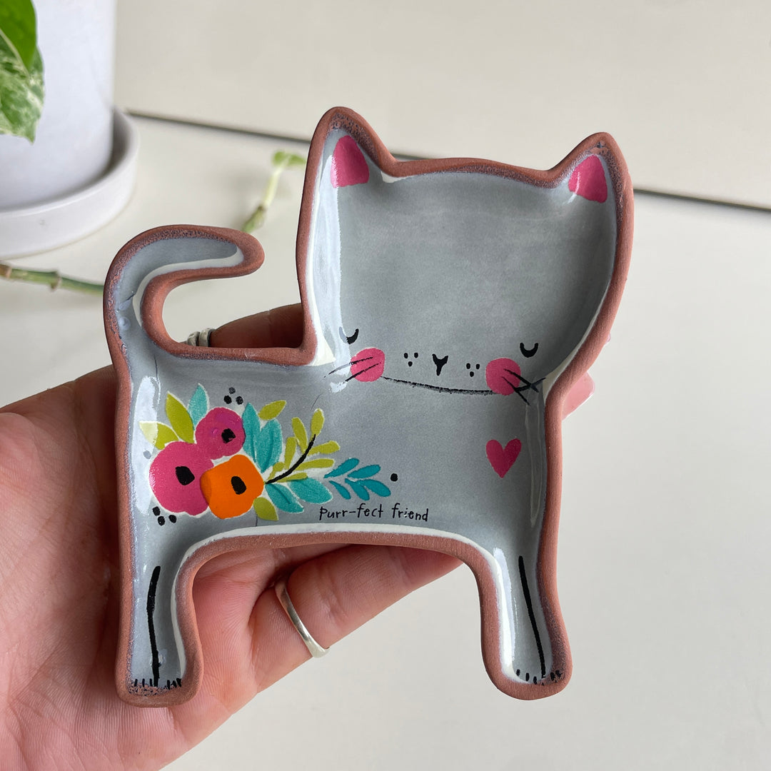 Grey Cat Dish DSH000113
