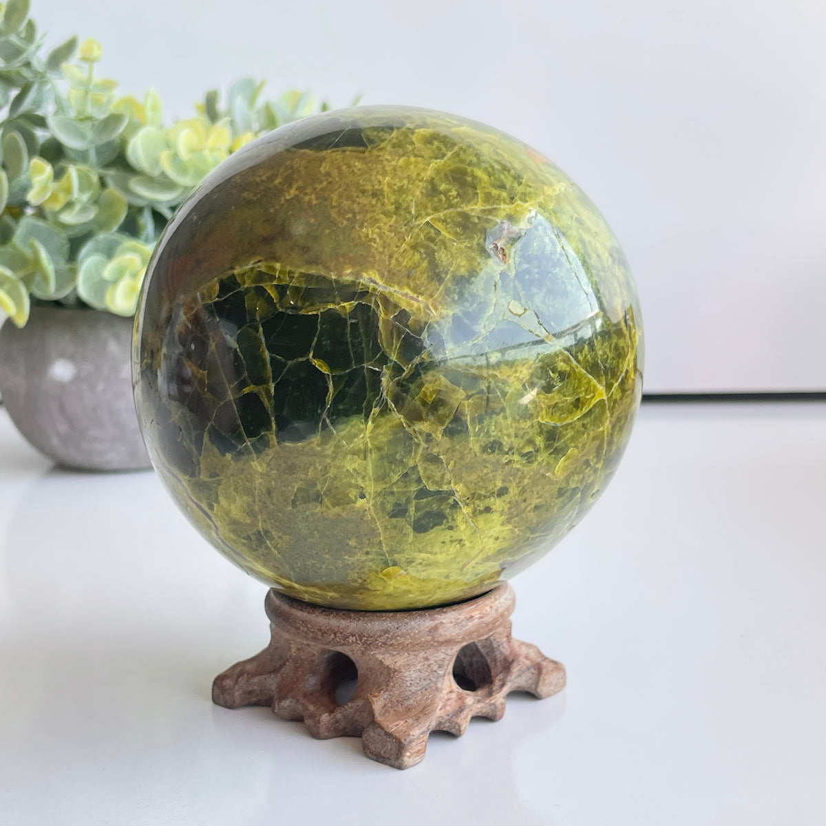 Green Opal Sphere 10.1cm
