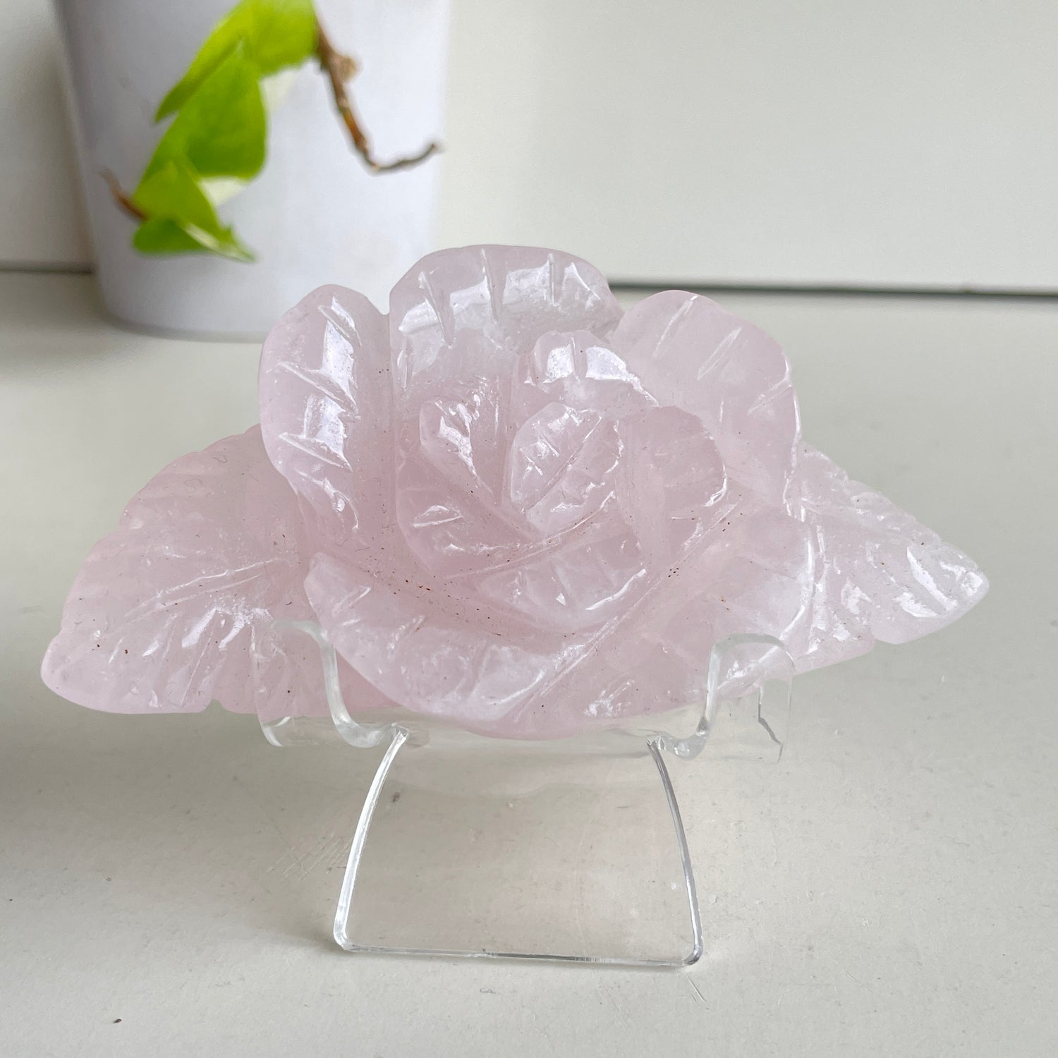 Rose Quartz Flower 11.3cm