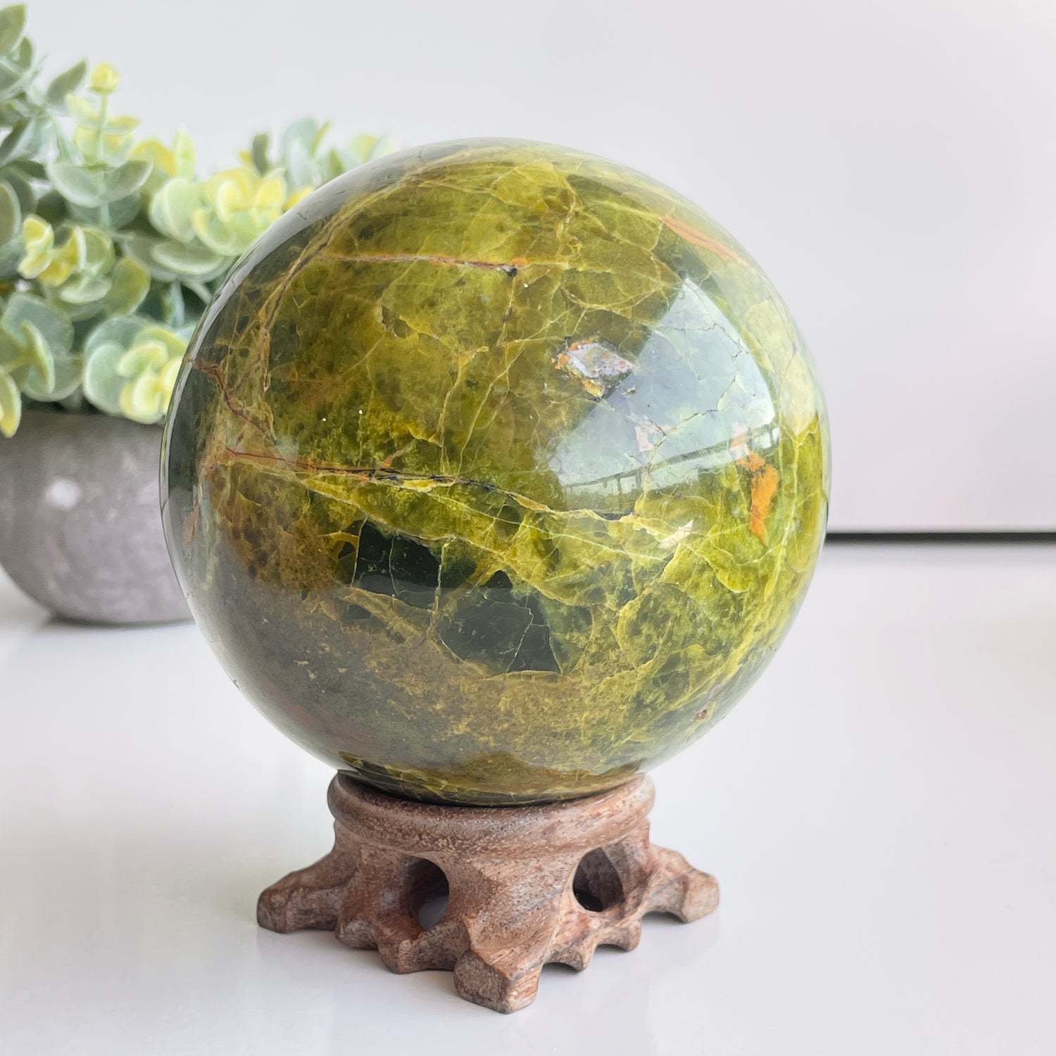 Green Opal Sphere 10.1cm