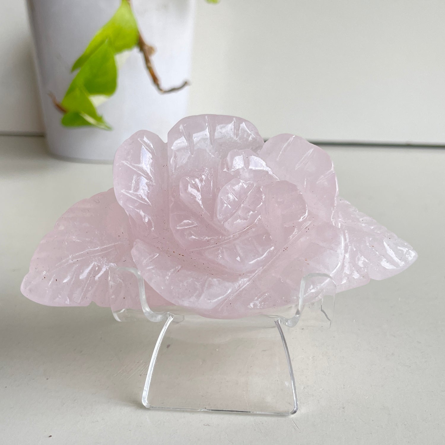 Rose Quartz Flower 11.3cm