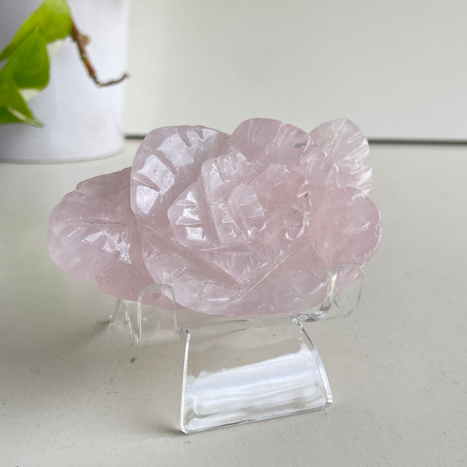 Rose Quartz Flower 9.9cm