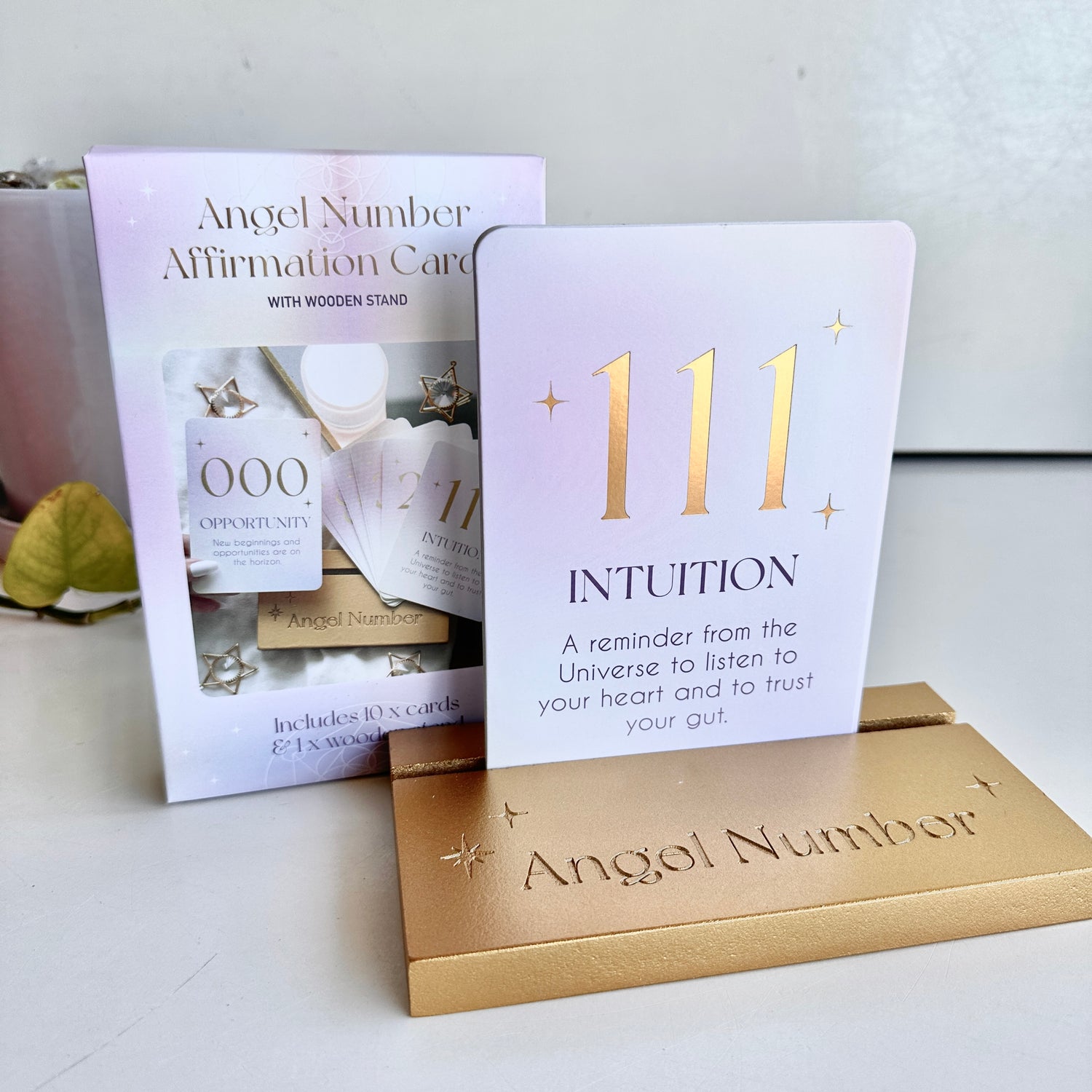 Angel Numbers cards With Stand UN44024