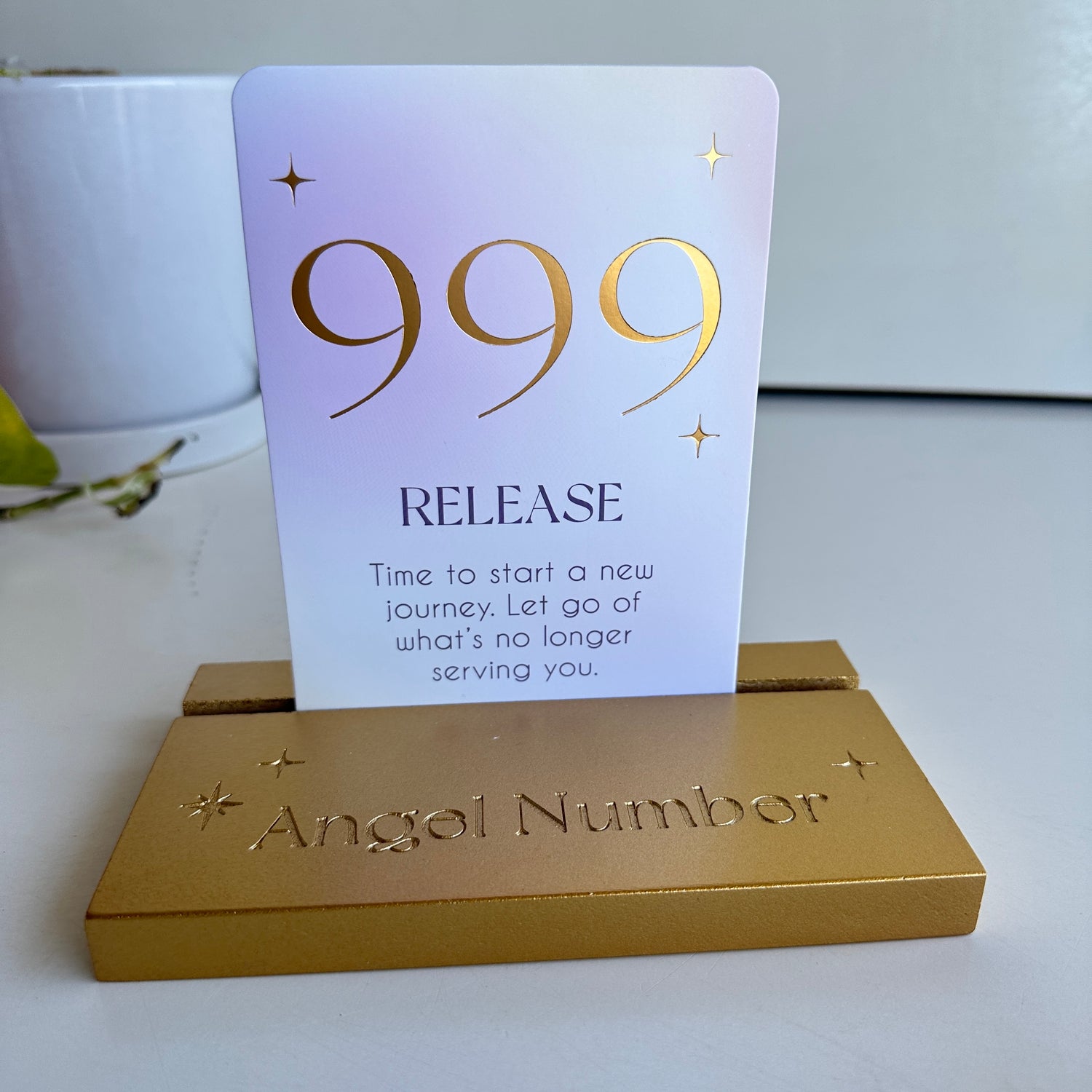 Angel Numbers cards With Stand UN44024