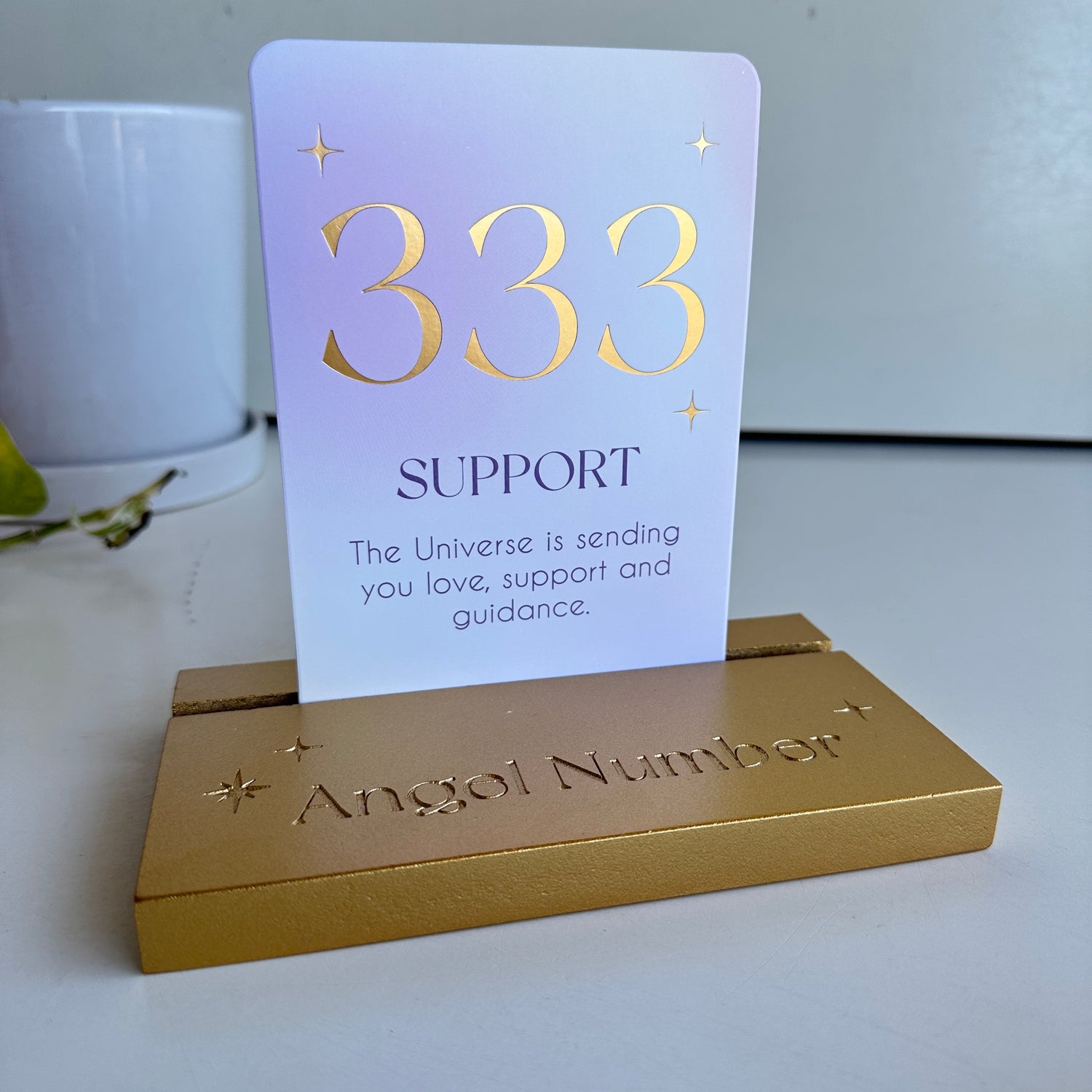 Angel Numbers cards With Stand UN44024