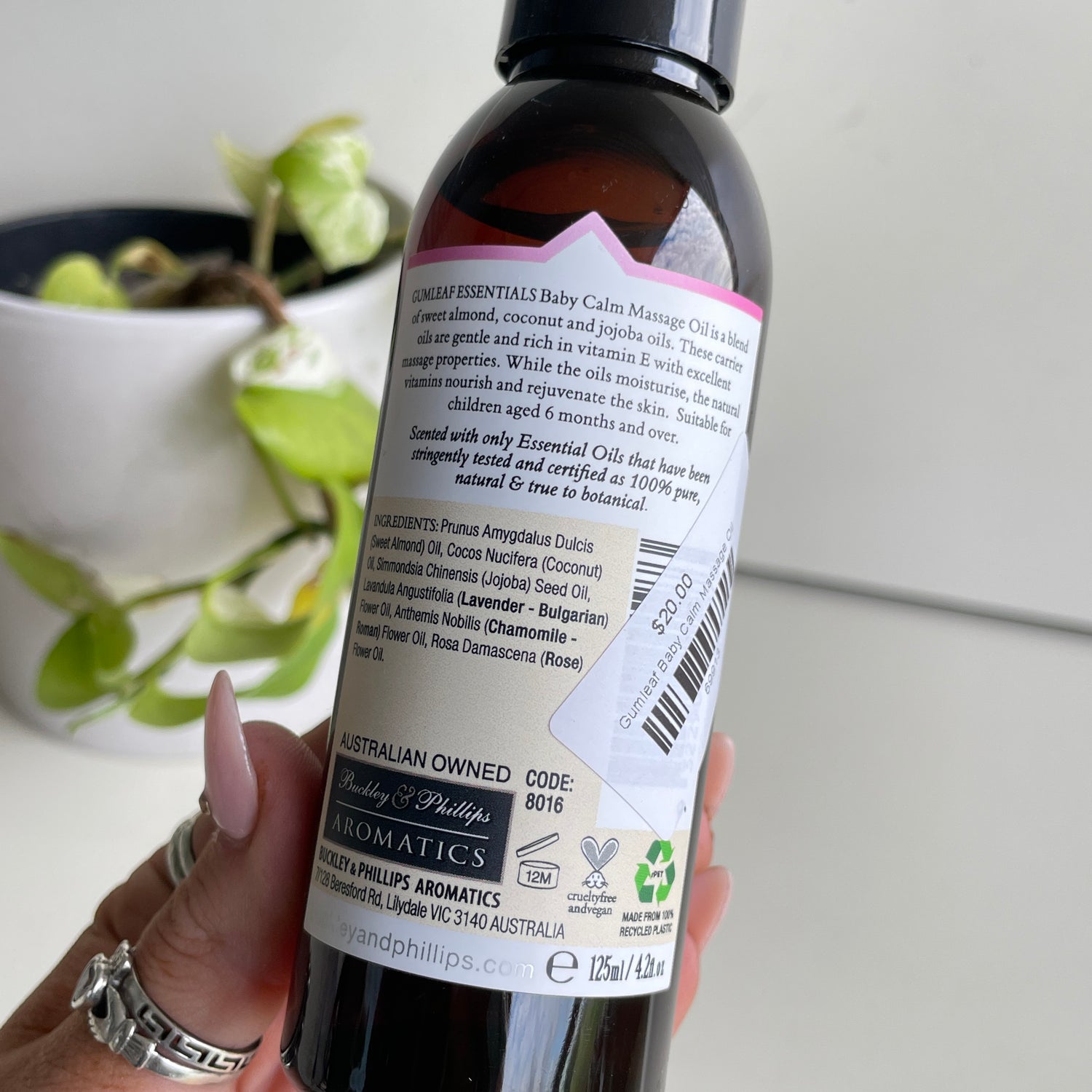 Gumleaf Baby Calm Massage Oil