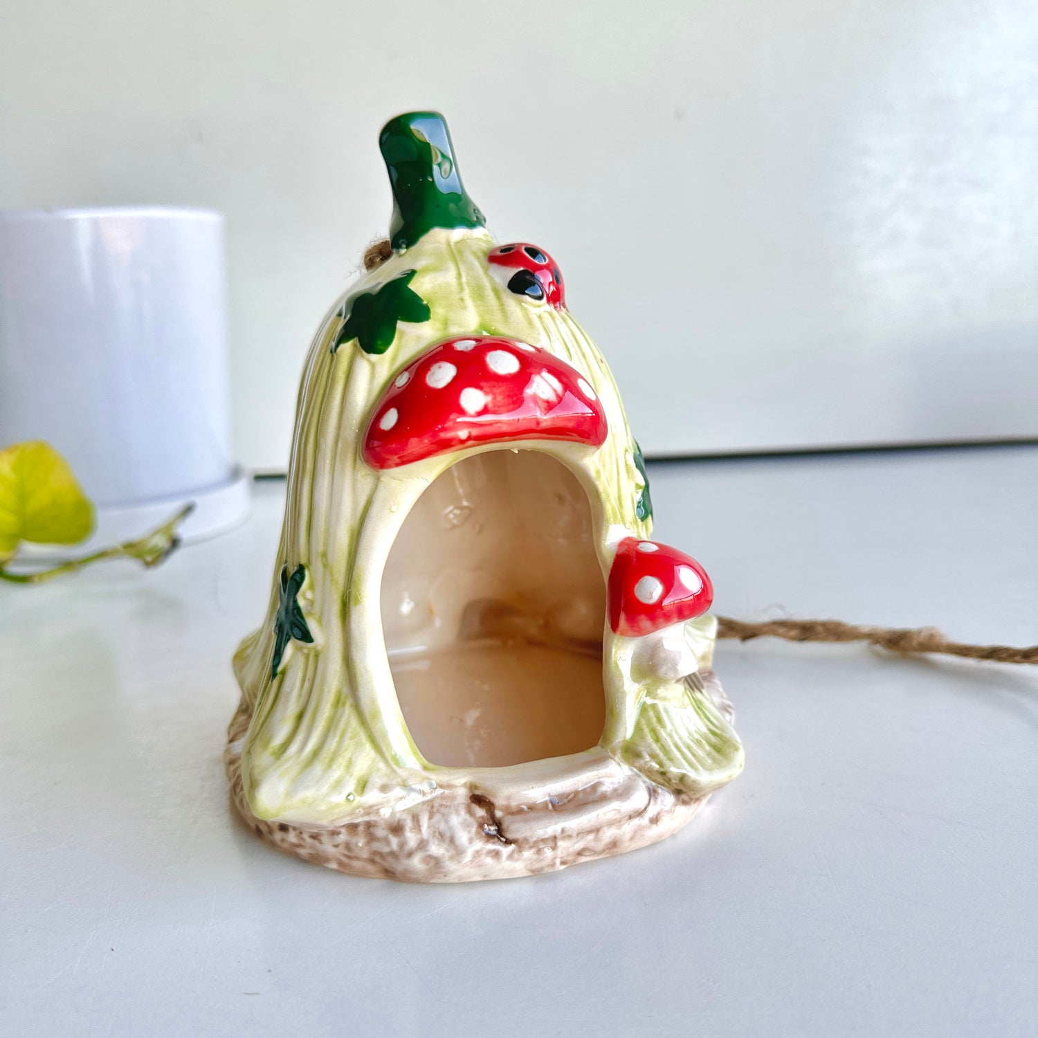 Flower Ladybug Bird House PLD178