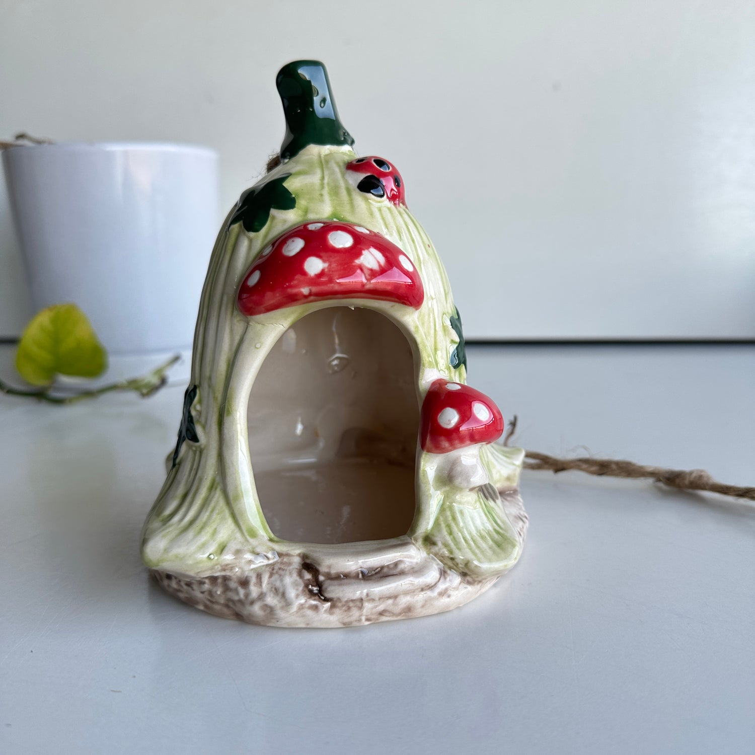 Flower Ladybug Bird House PLD178
