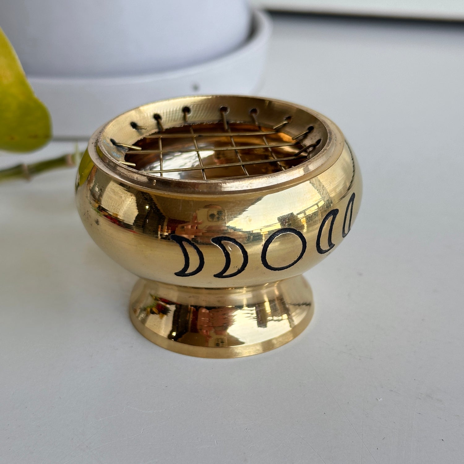 Brass Moon Phase Charcoal Burner SHB310