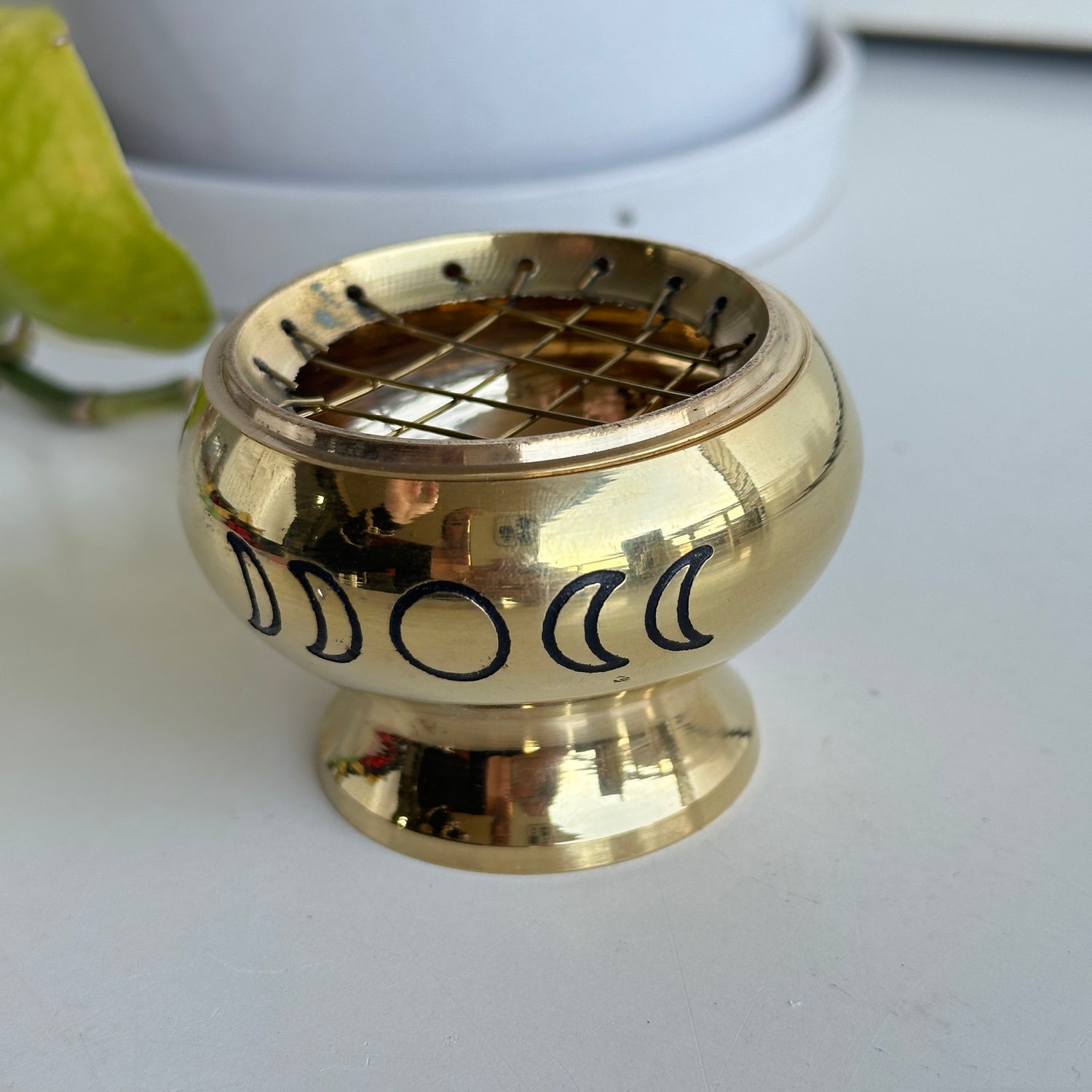 Brass Moon Phase Charcoal Burner SHB310