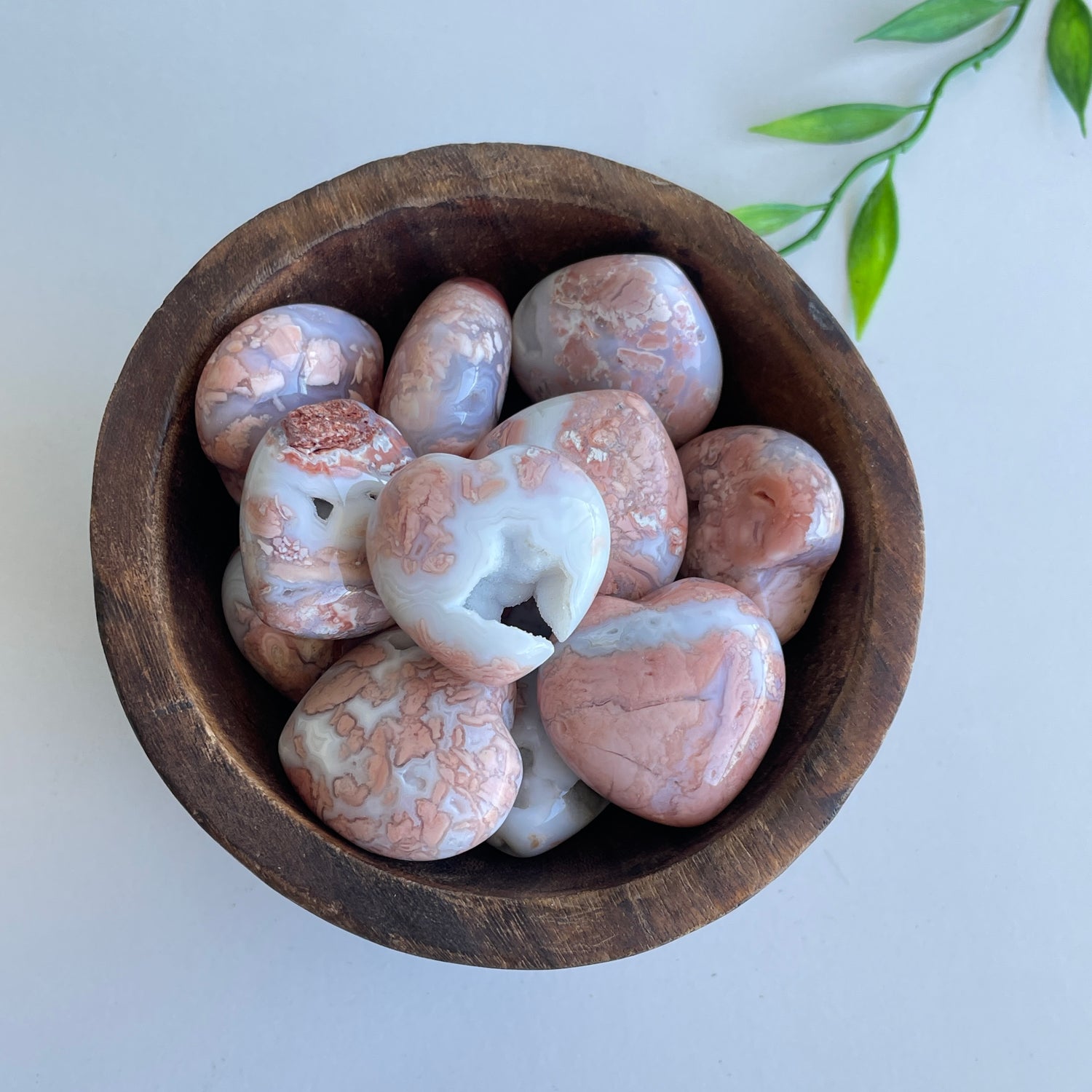 Pink Agate Heart 3cm