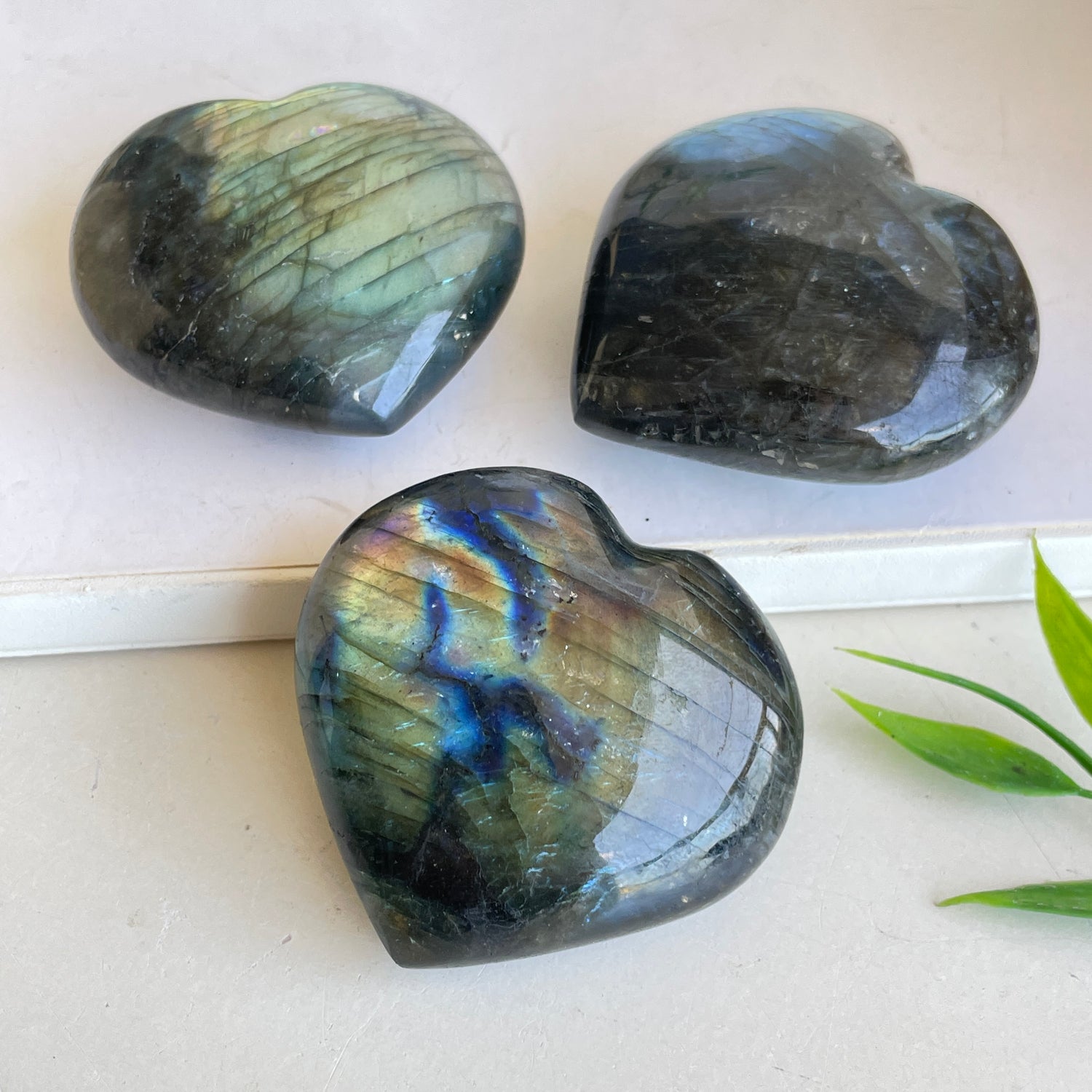 Labradorite Heart Medium - High Quality