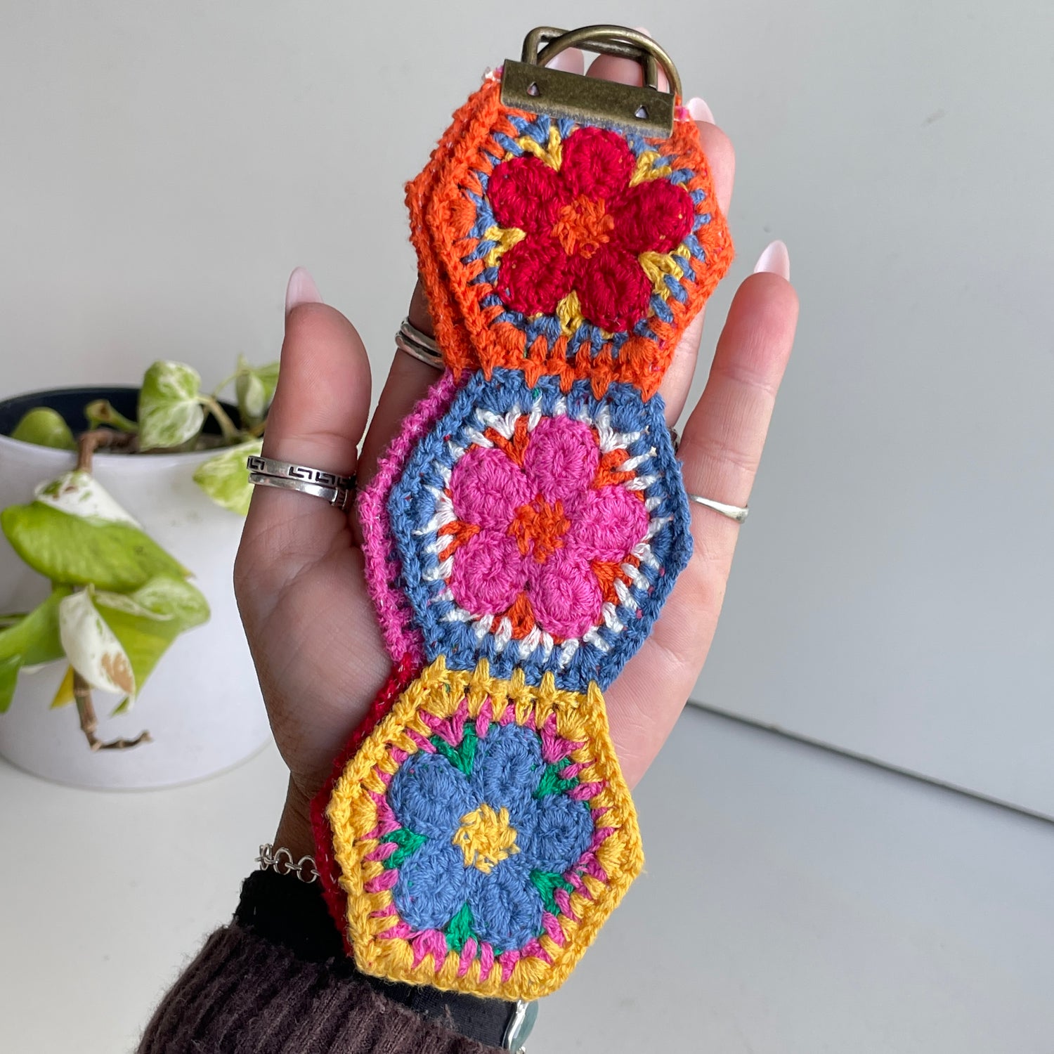 Crochet Colourful Key Fob MAS000157