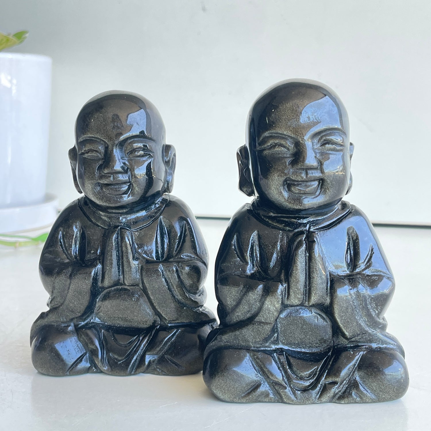 Goldsheen Obsidian Buddha
