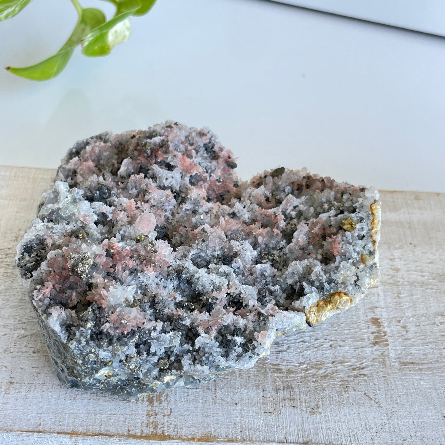 Pyrite & Quartz Cluster 586g