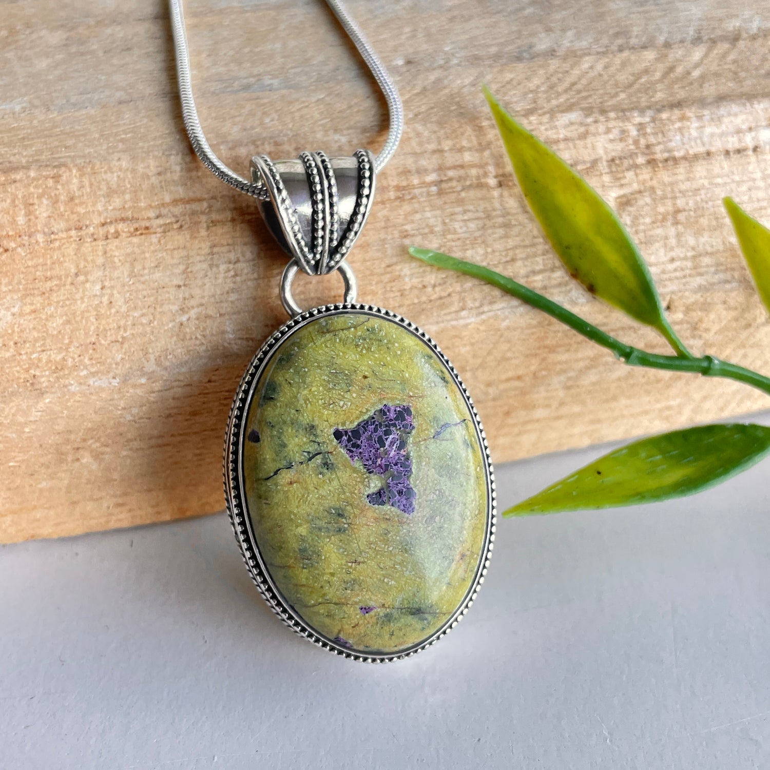Atlantisite Oval Pendant