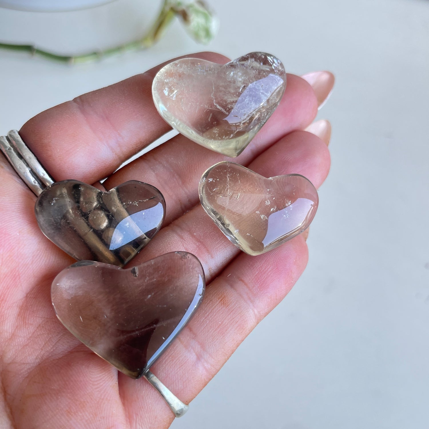 Smoky Quartz Heart Tiny High Quality