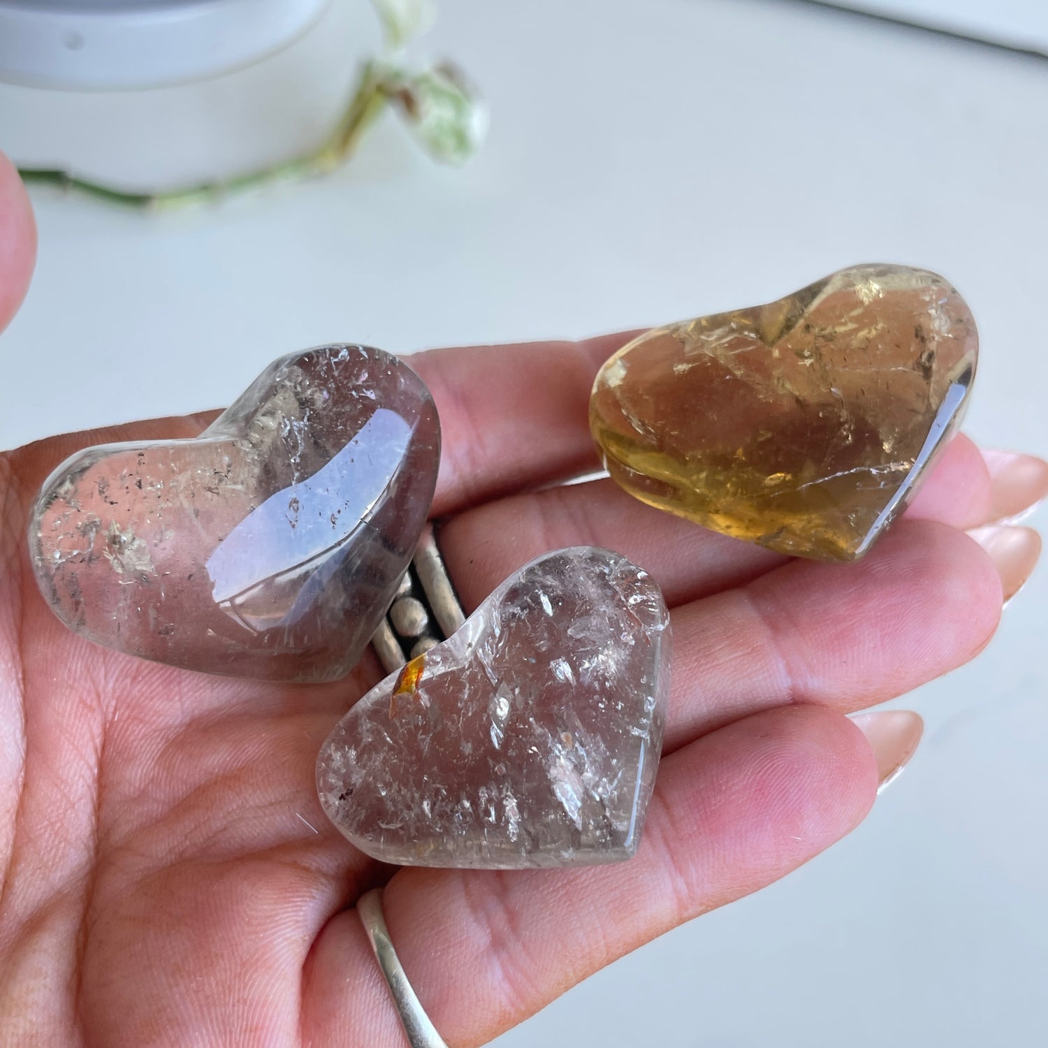 Smoky Quartz Heart Mini High Quality