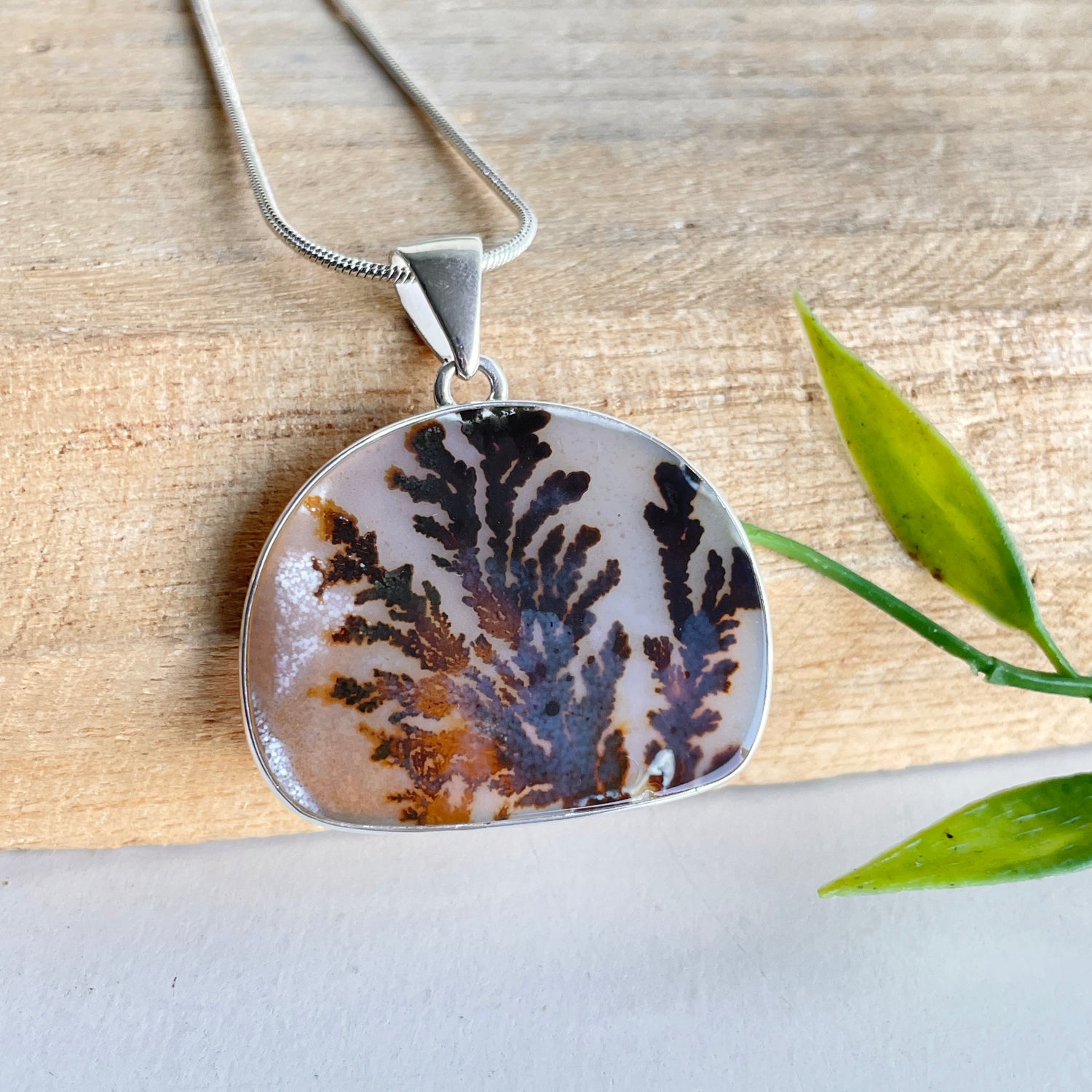 Dendritic Agate Pendant