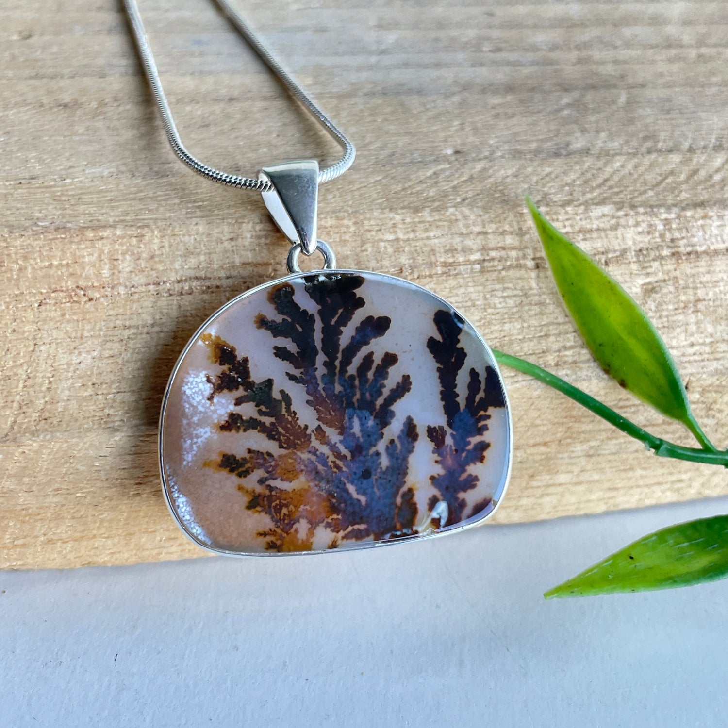 Dendritic Agate Pendant