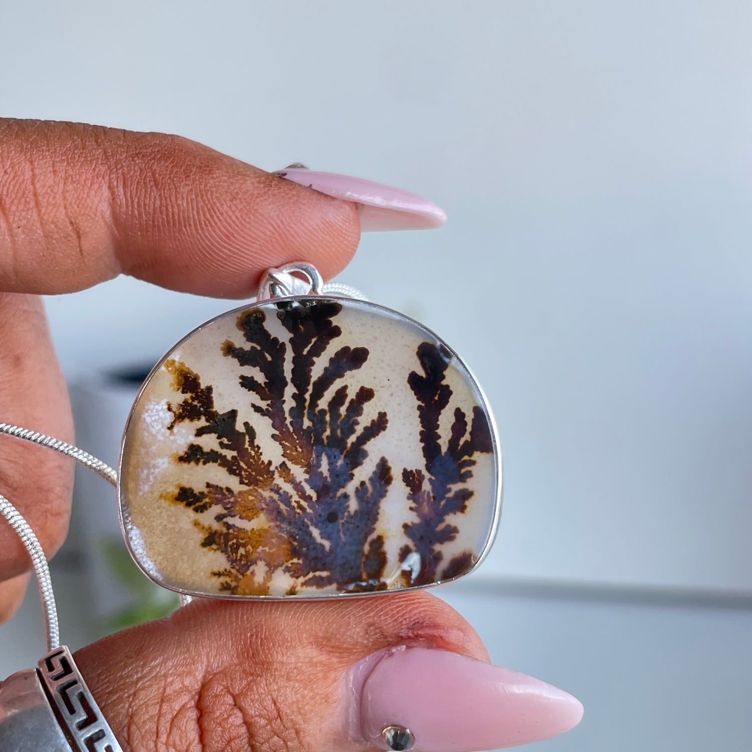 Dendritic Agate Pendant