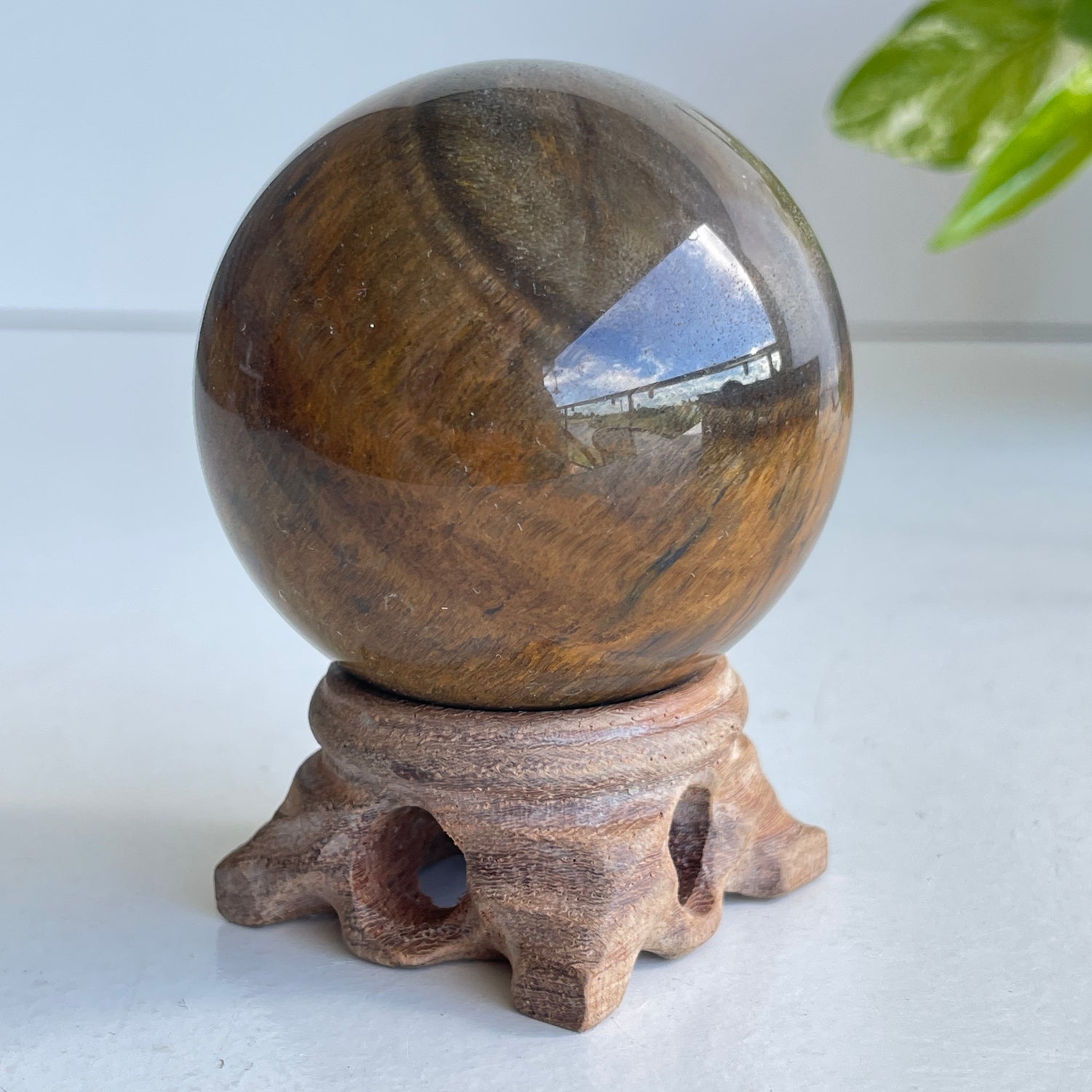 Tigers Eye Sphere 5.8cm 01