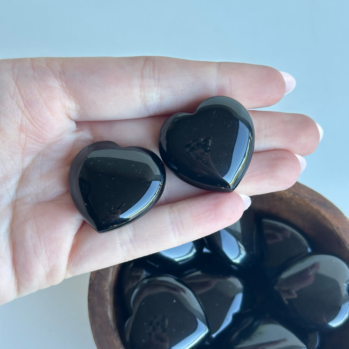 Black Obsidian Heart 3cm