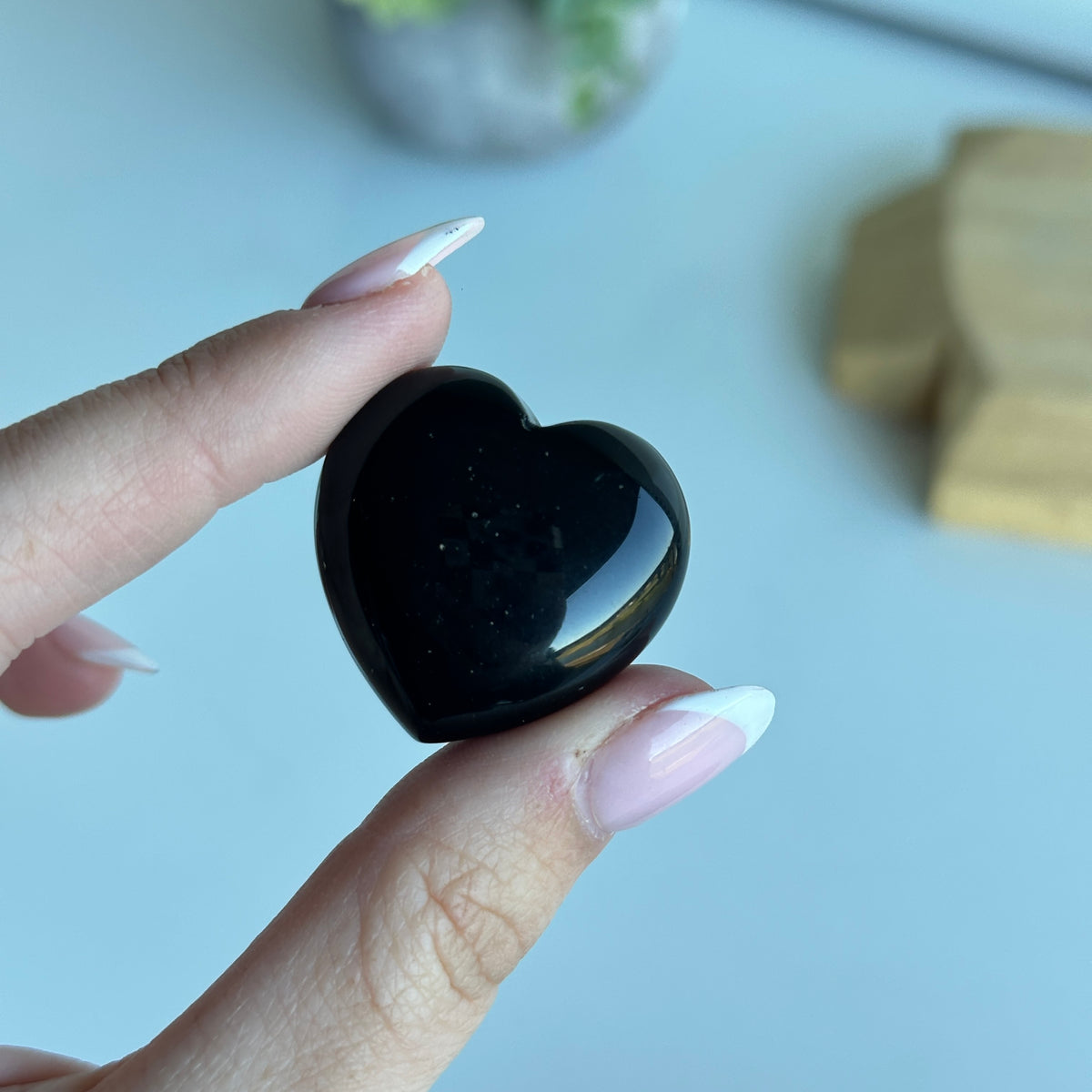 Black Obsidian Heart 3cm