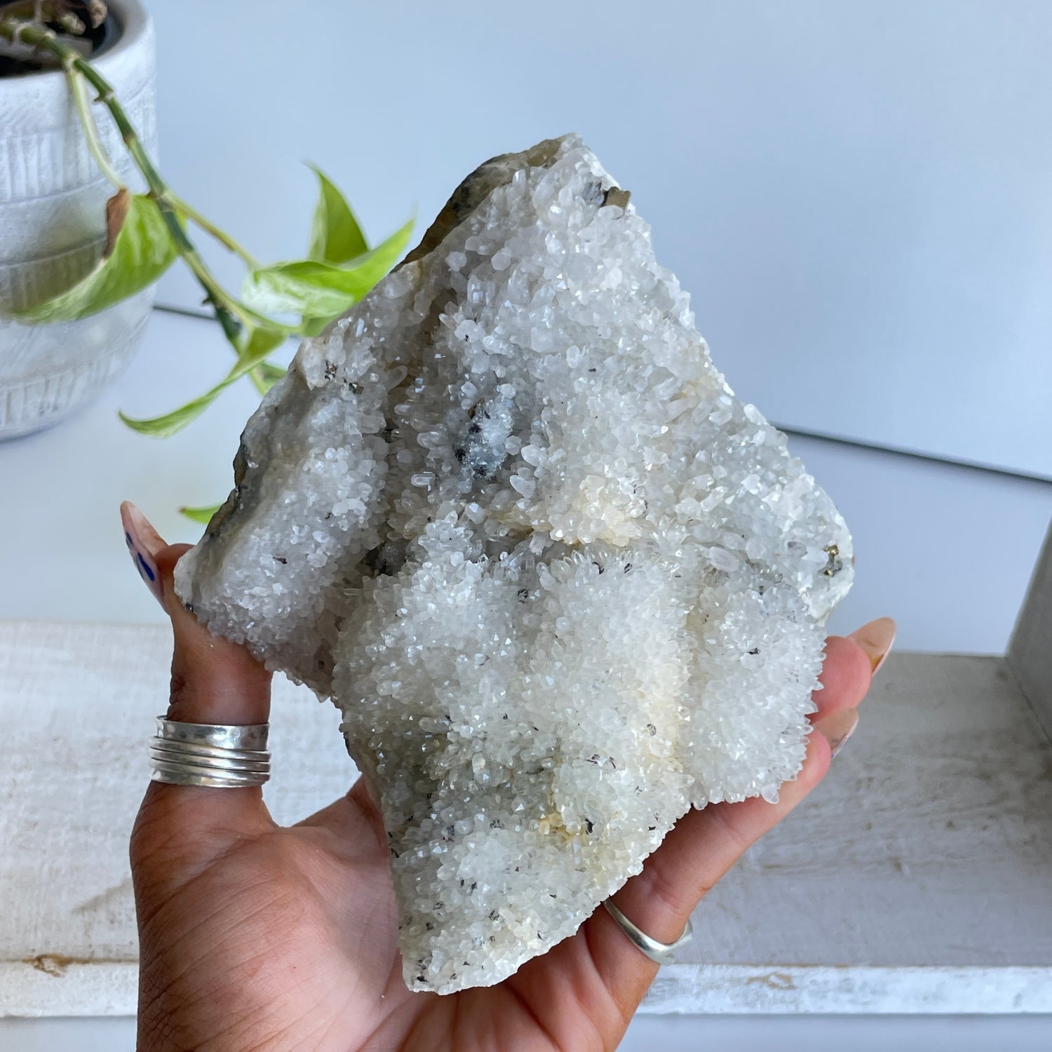 Pyrite & Quartz Cluster 846g