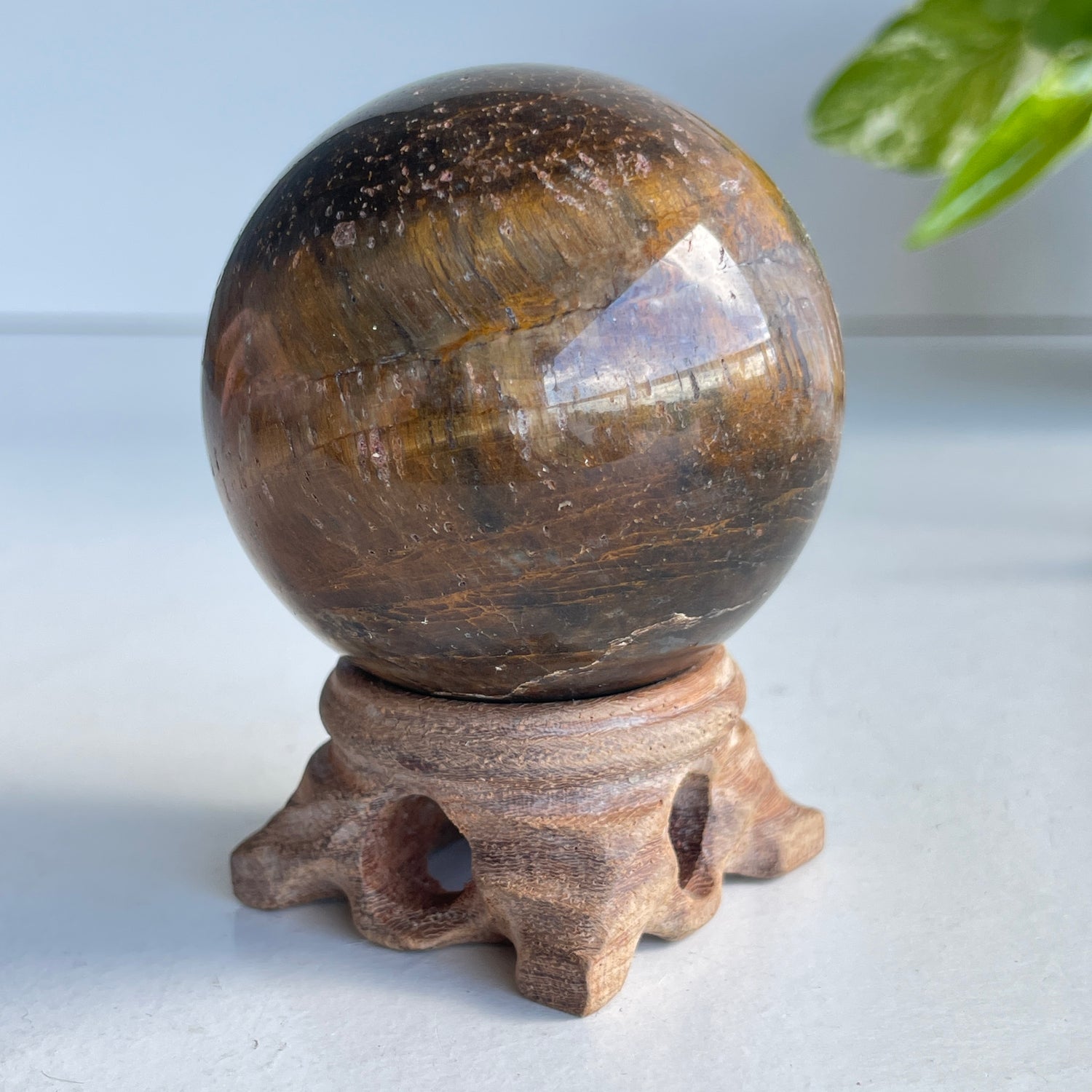 Tigers Eye Sphere 5.8cm 02