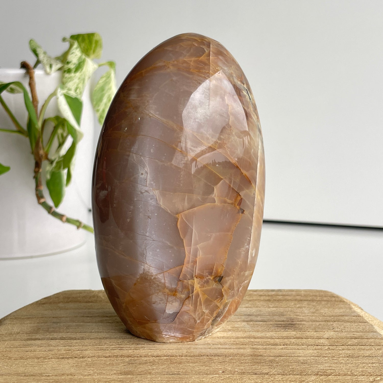 Peach Moonstone Freeform 12cm